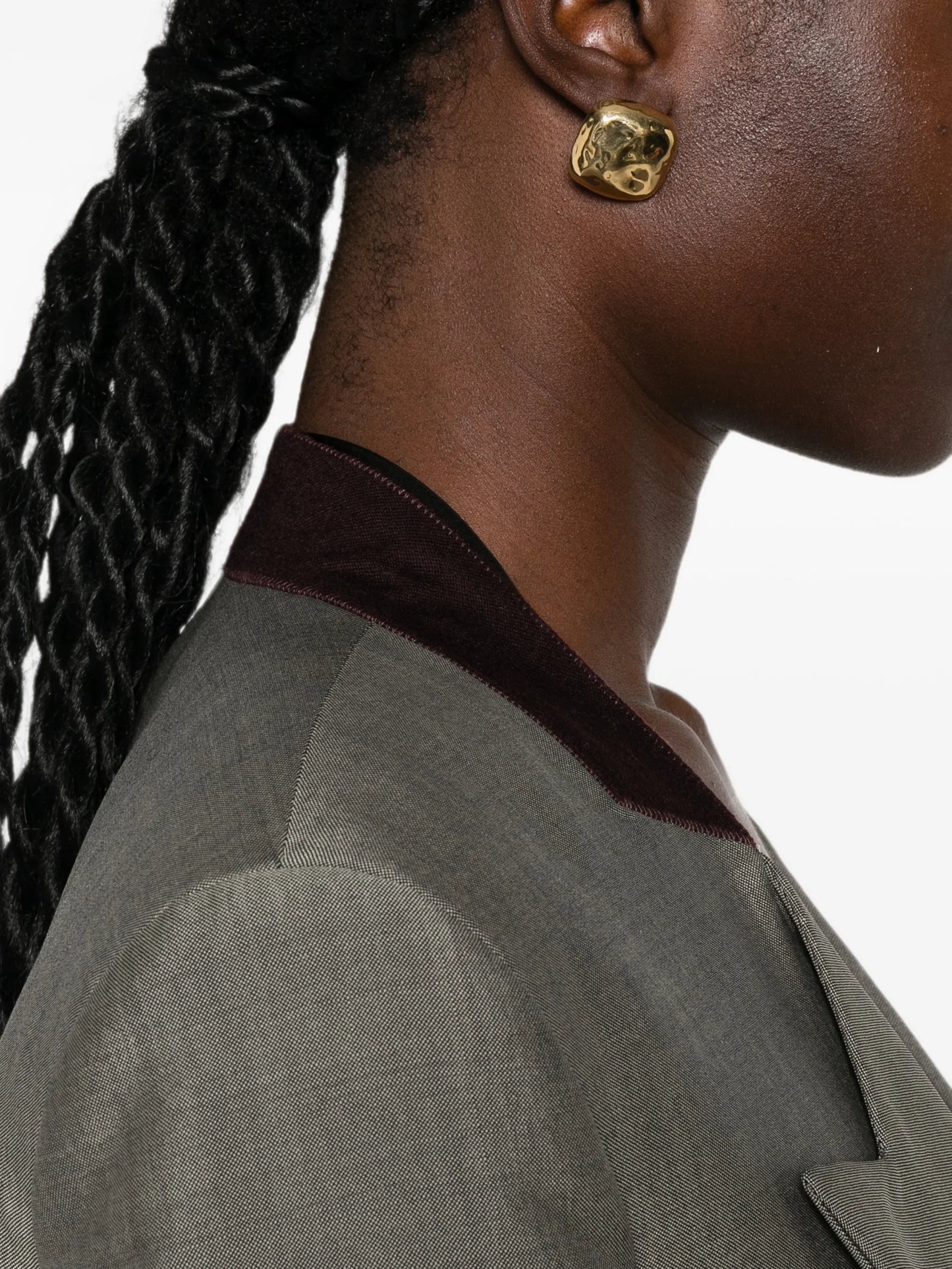 double-breasted peak-lapels blazer