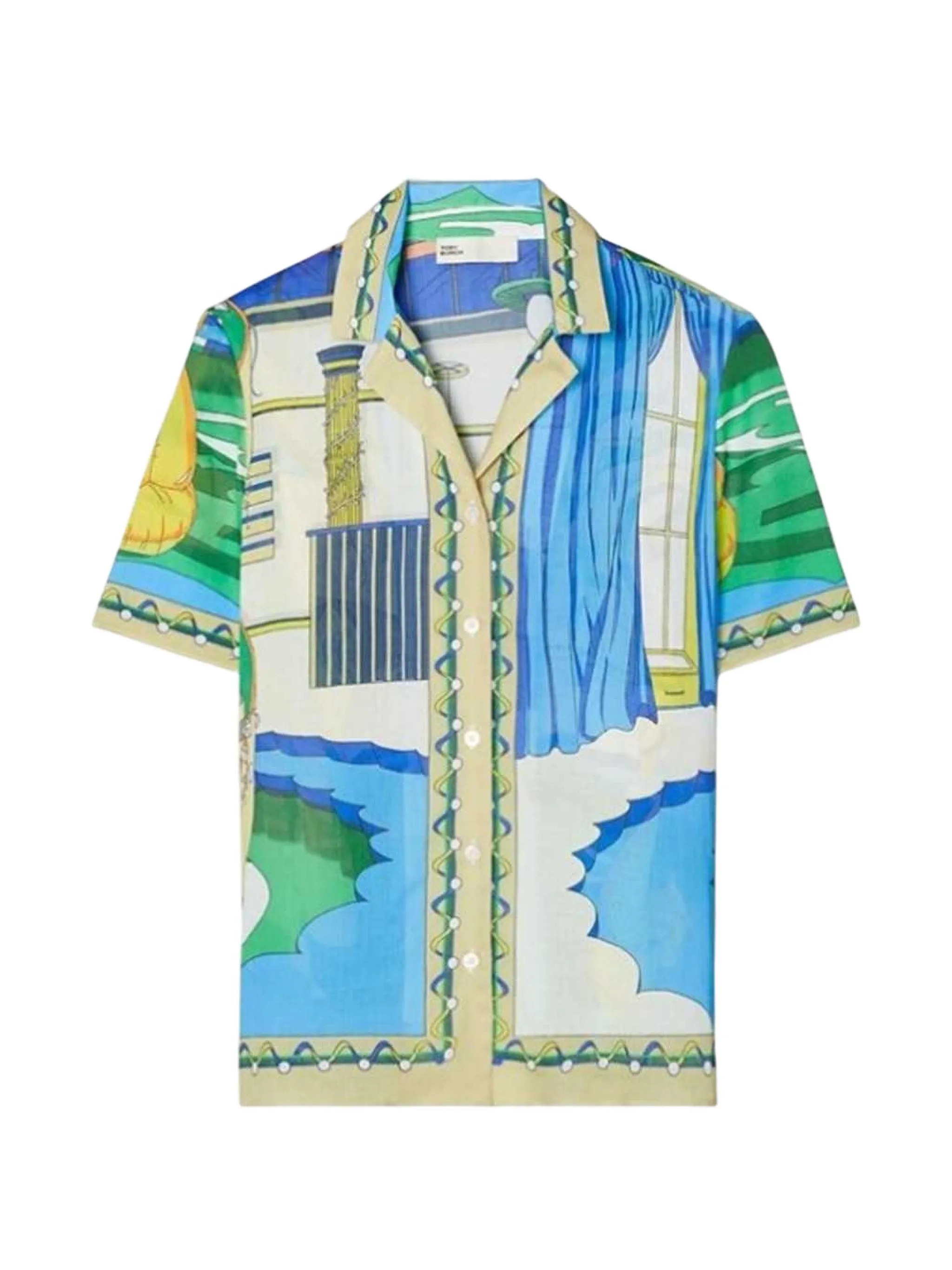 printed camp shirt