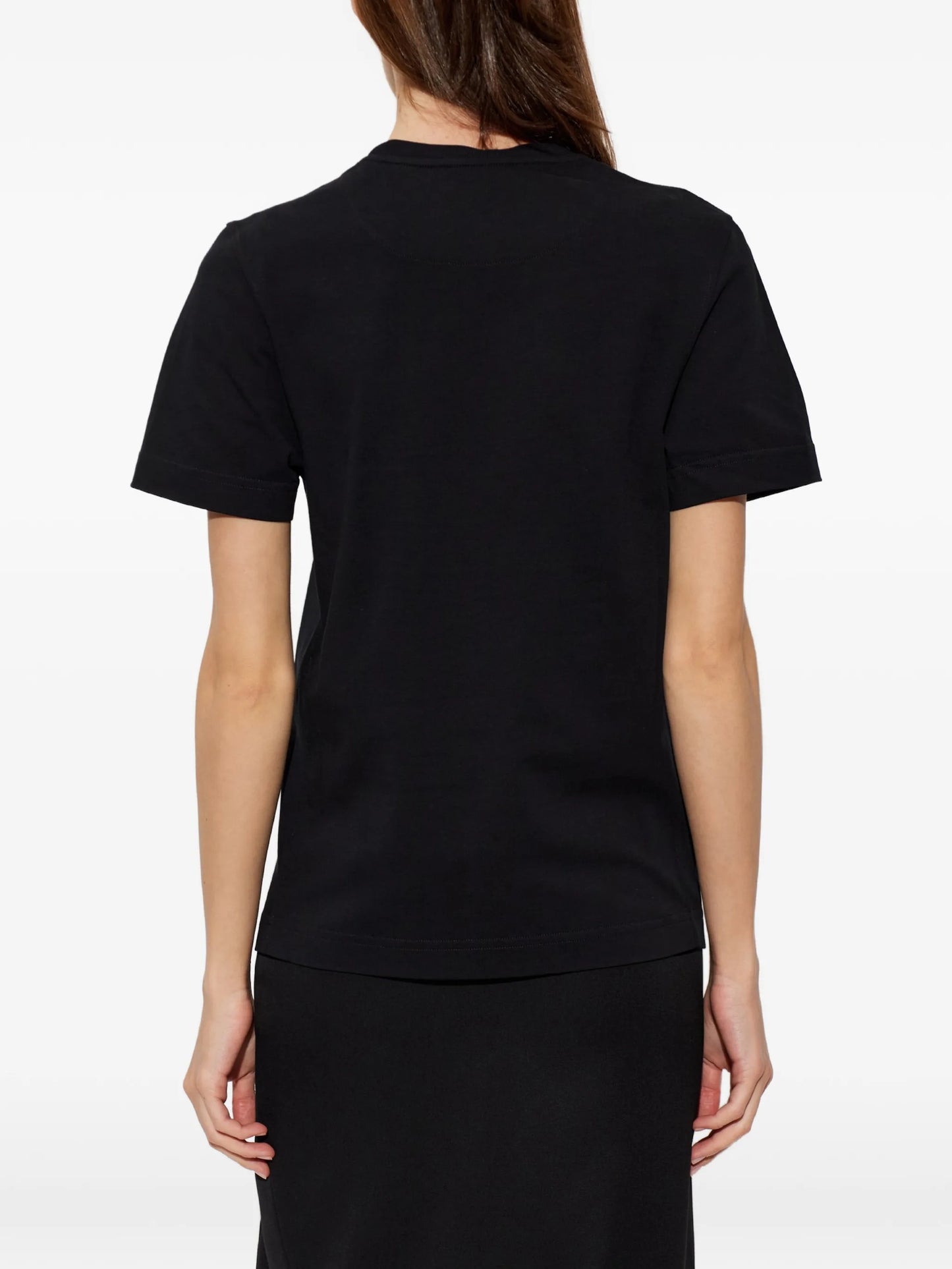 lace-appliqué T-shirt