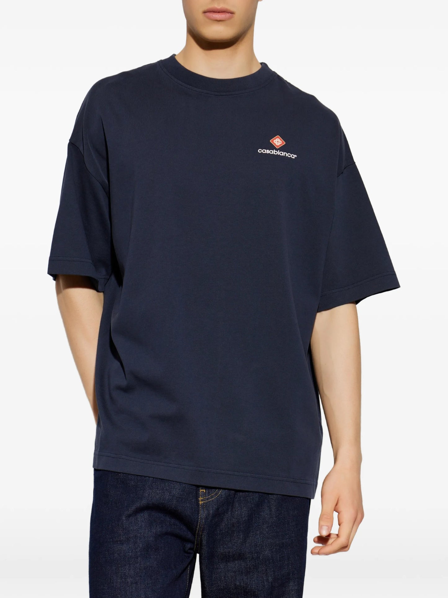 logo-print cotton T-shirt