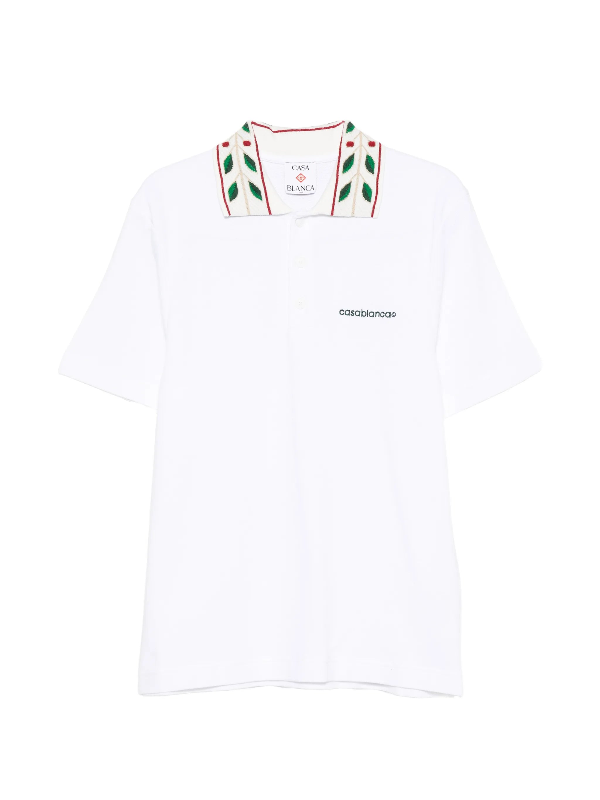 logo-embroidered polo shirt