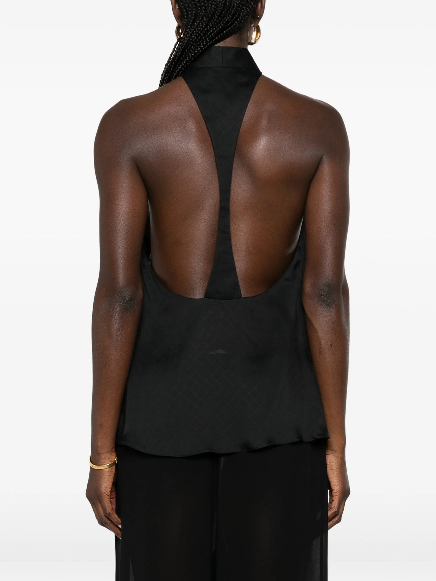 patterned halterneck top