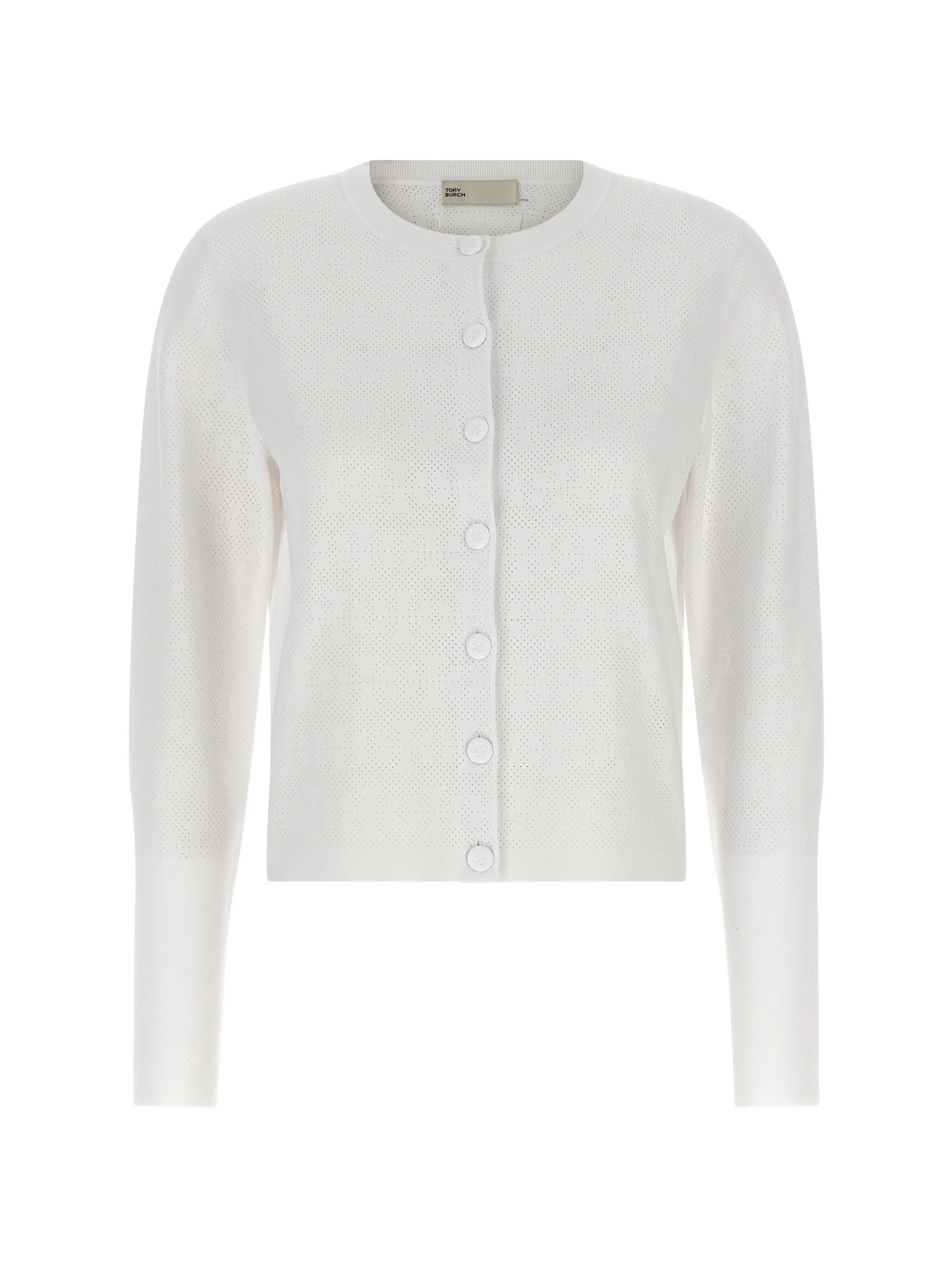 pointelle cardigan