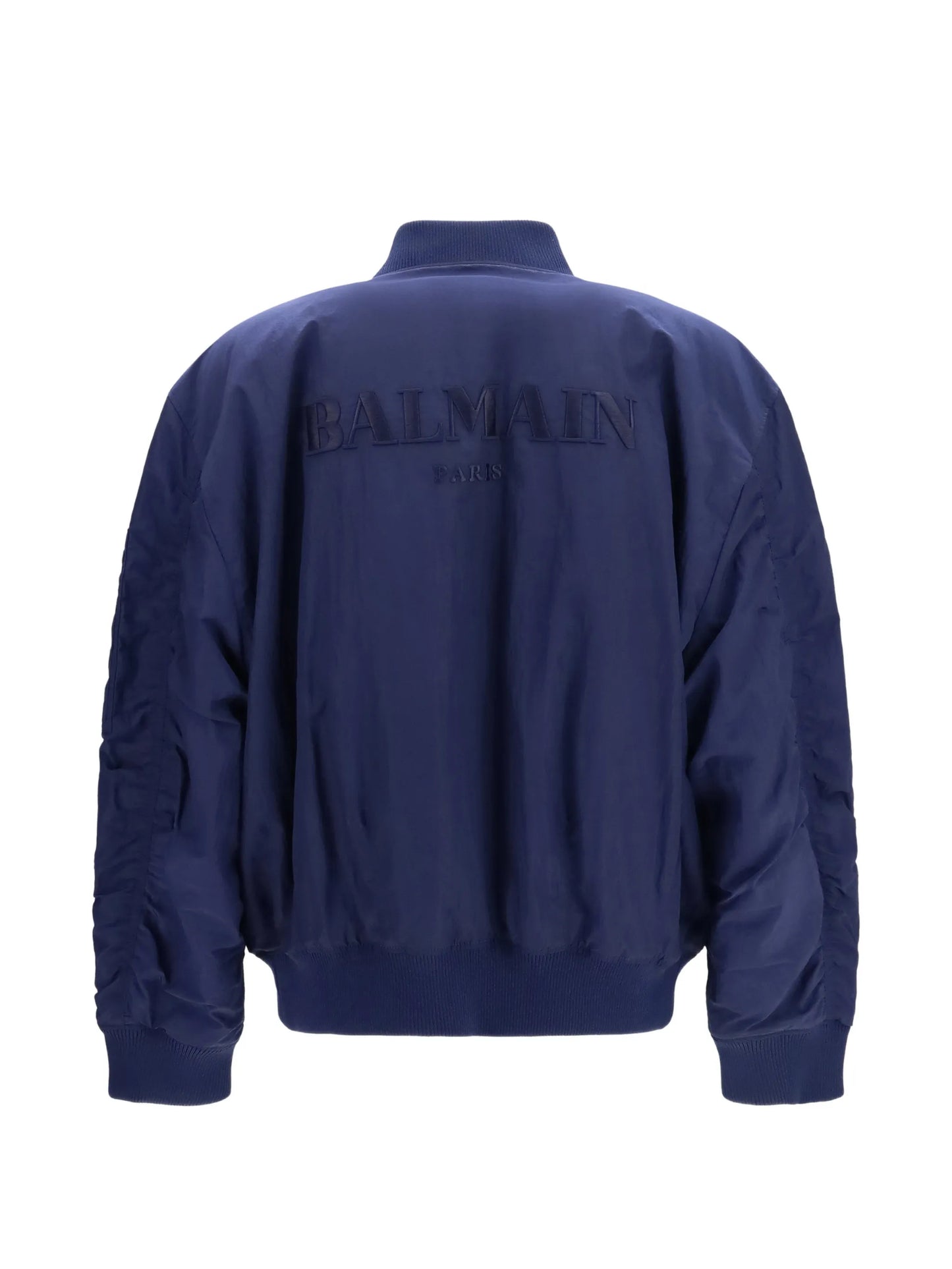 logo-embroidered bomber jacket