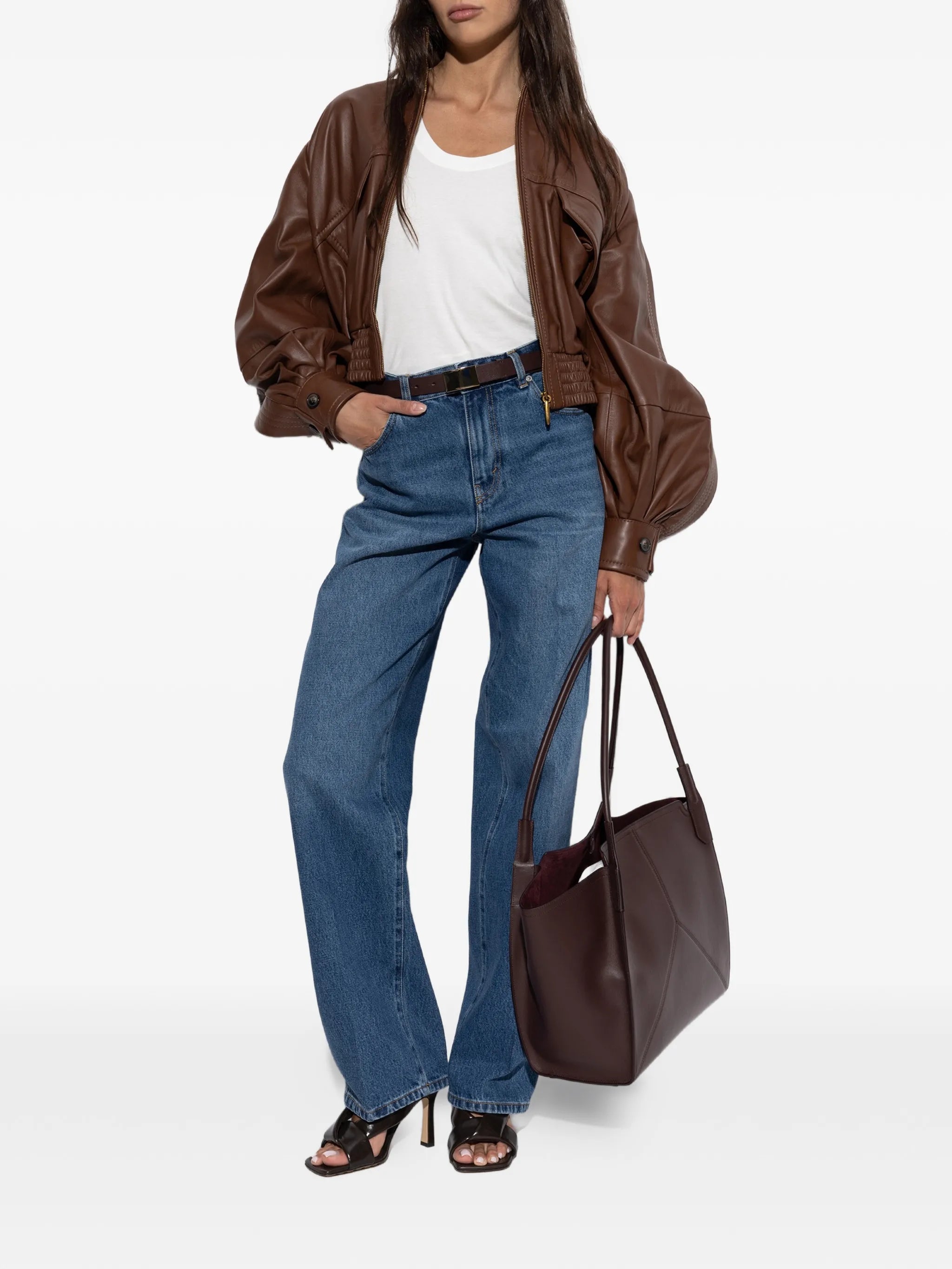 pressed-crease jeans