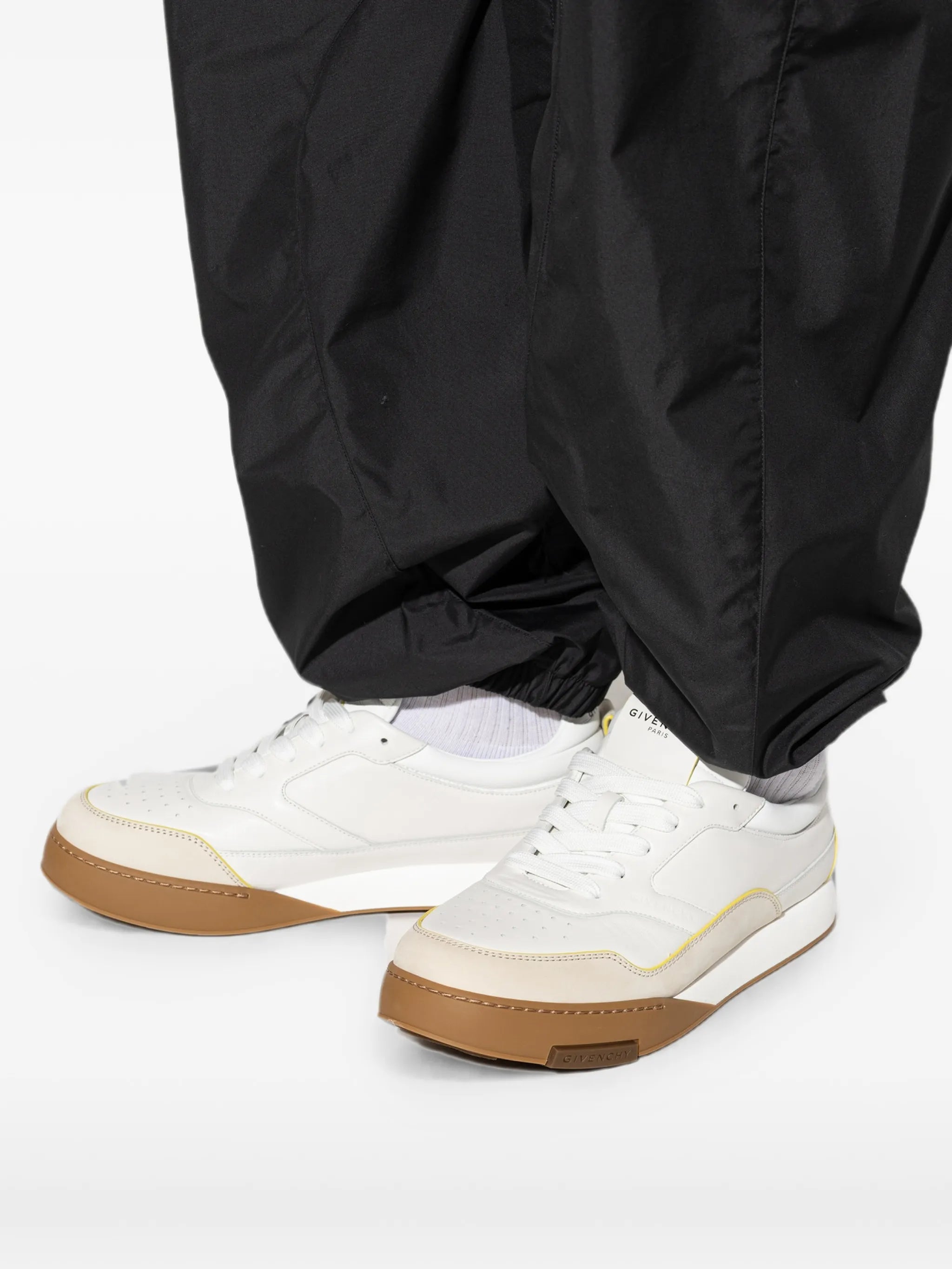 Yard smooth and nubuck leather sneakers