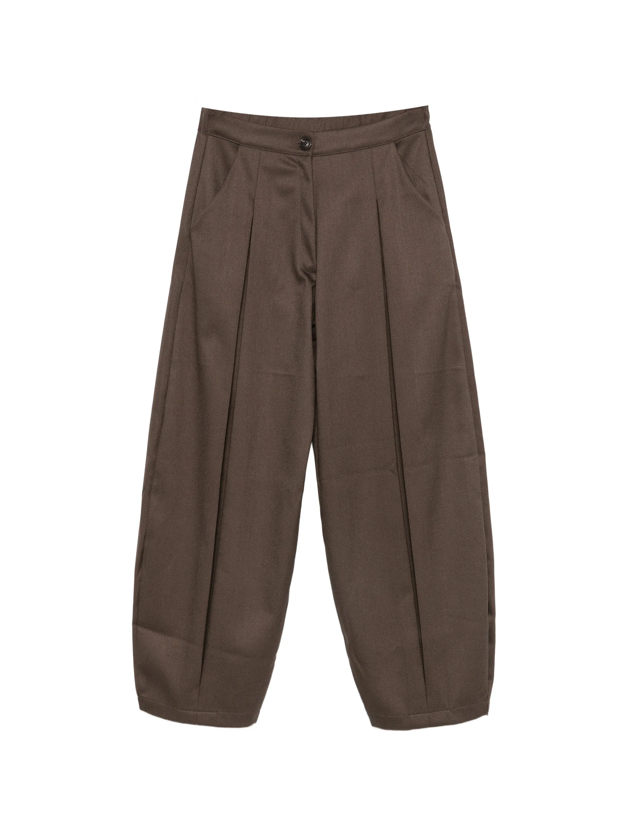 Mika tuck straight-leg trousers