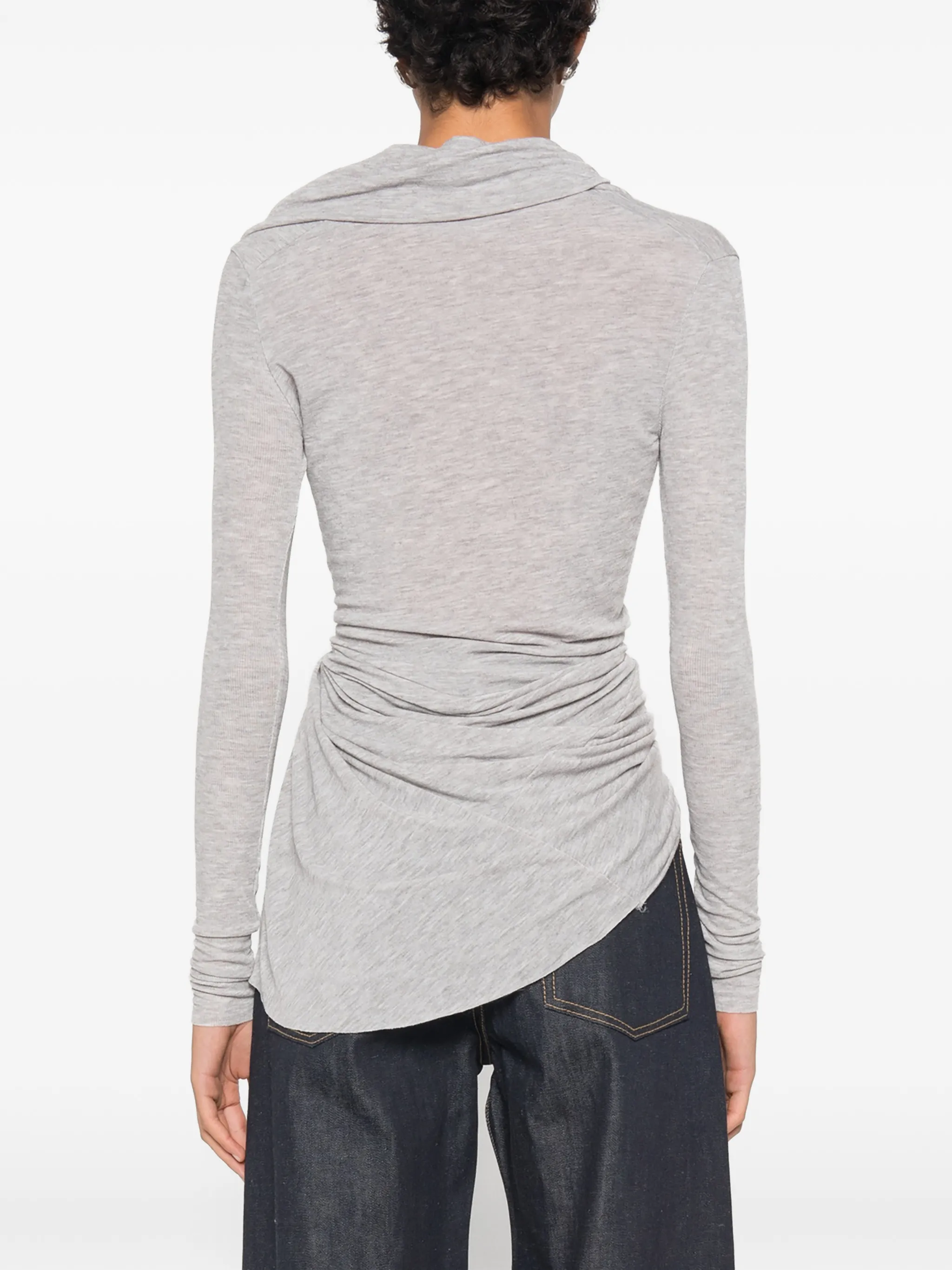 Folgore asymmetric draped top