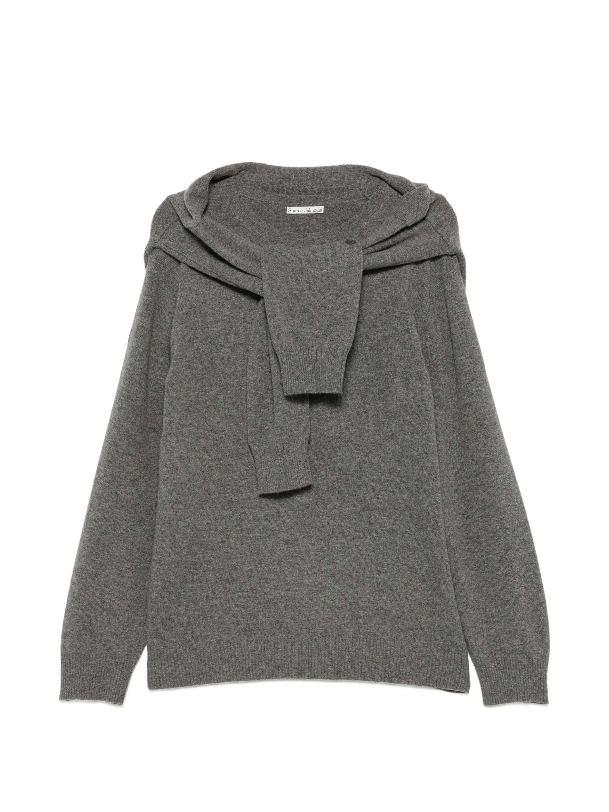 shawl-detail sweater