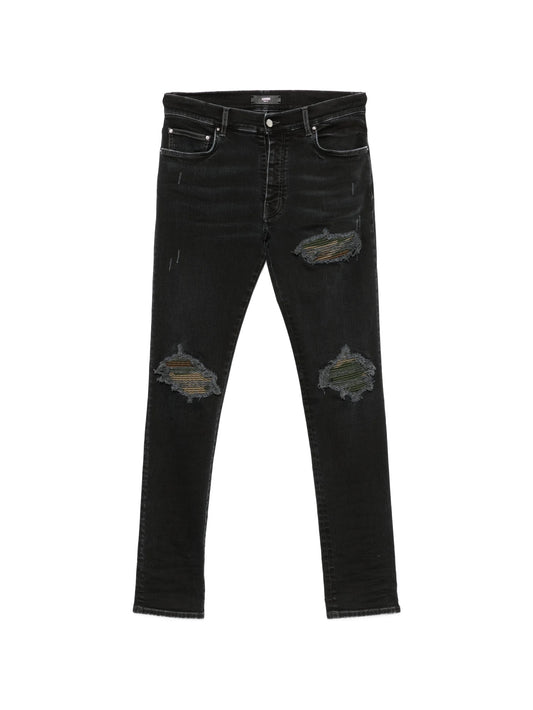 distressed pocket jeans