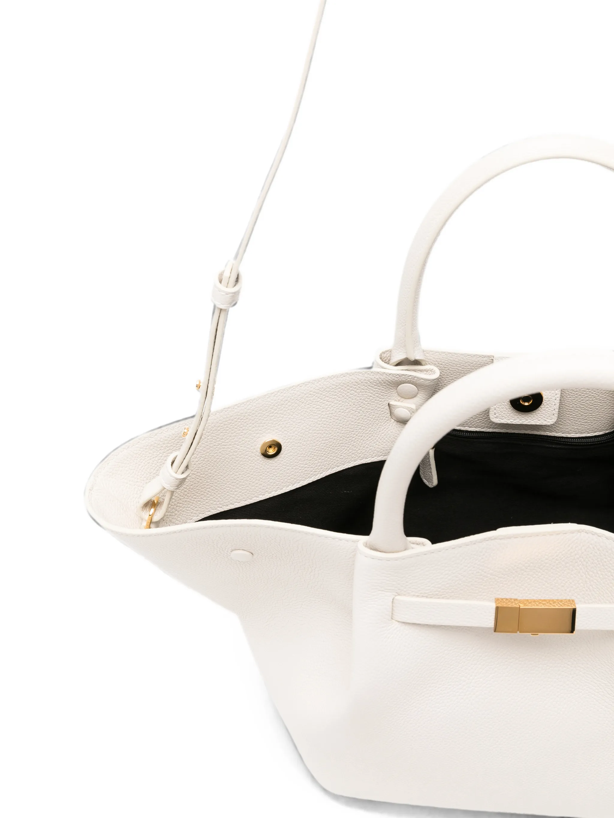 The Midi New York Grained Leather Tote Bag