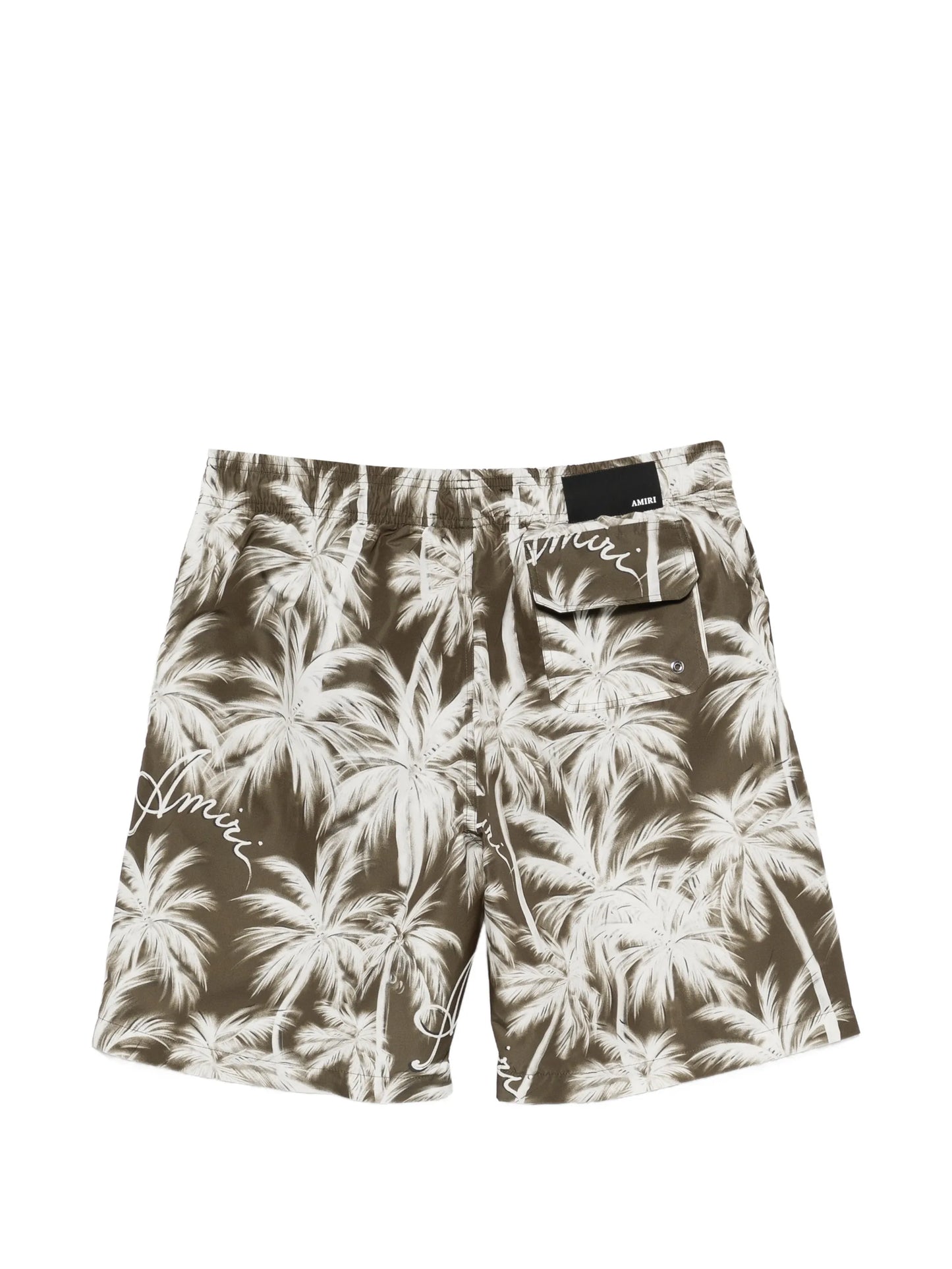 palm-print swim shorts