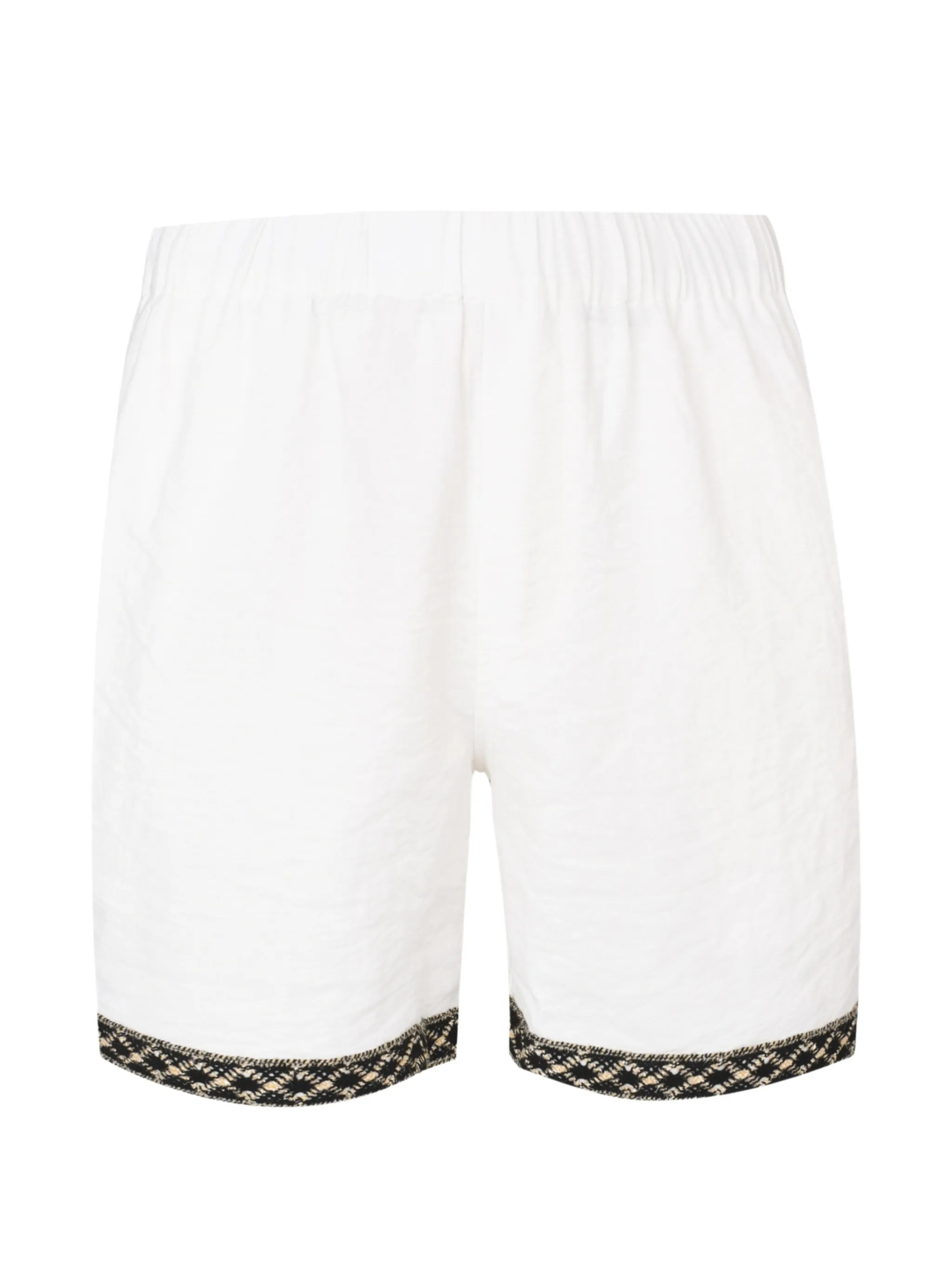 Resort embroidered-trim shorts