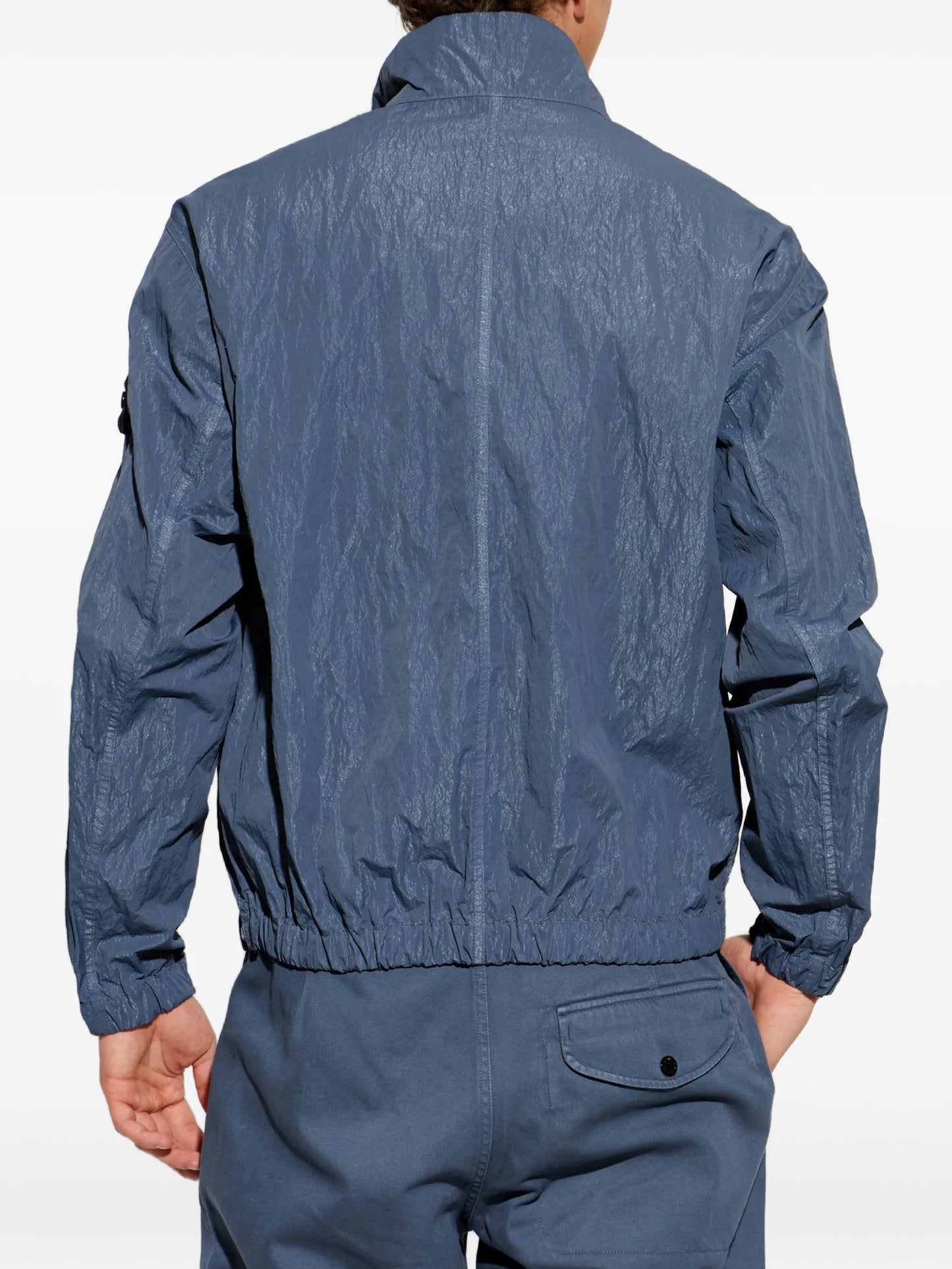 logo-patch zip-up jacket