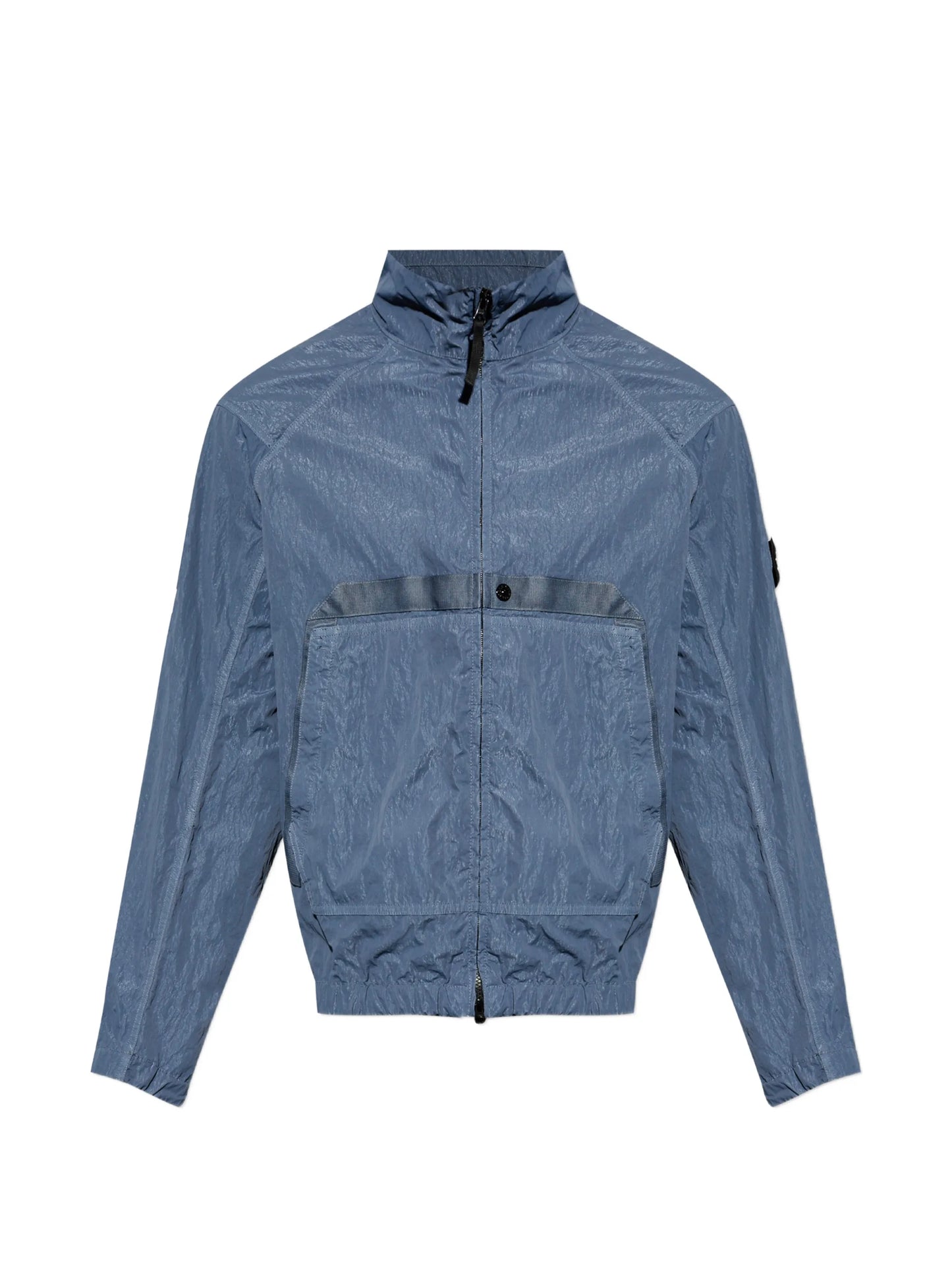 logo-patch zip-up jacket