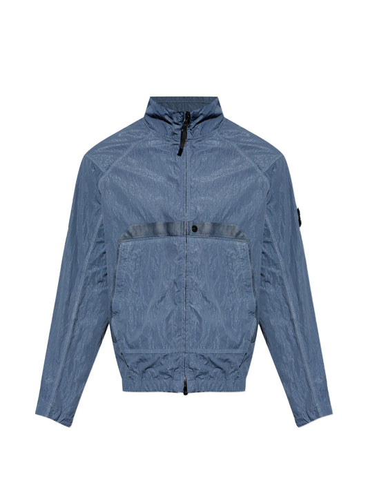 logo-patch zip-up jacket