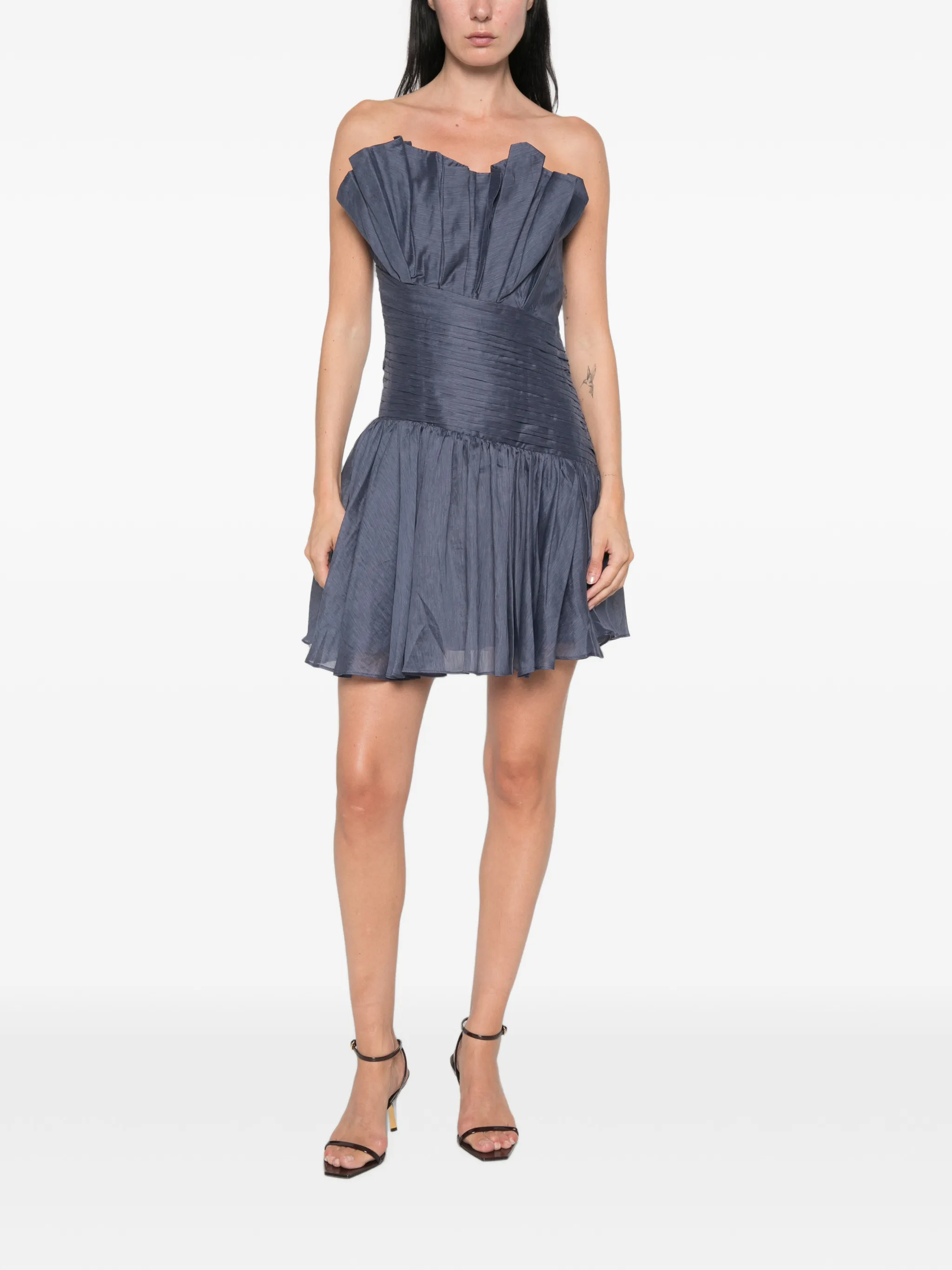 Elva ruched mini dress