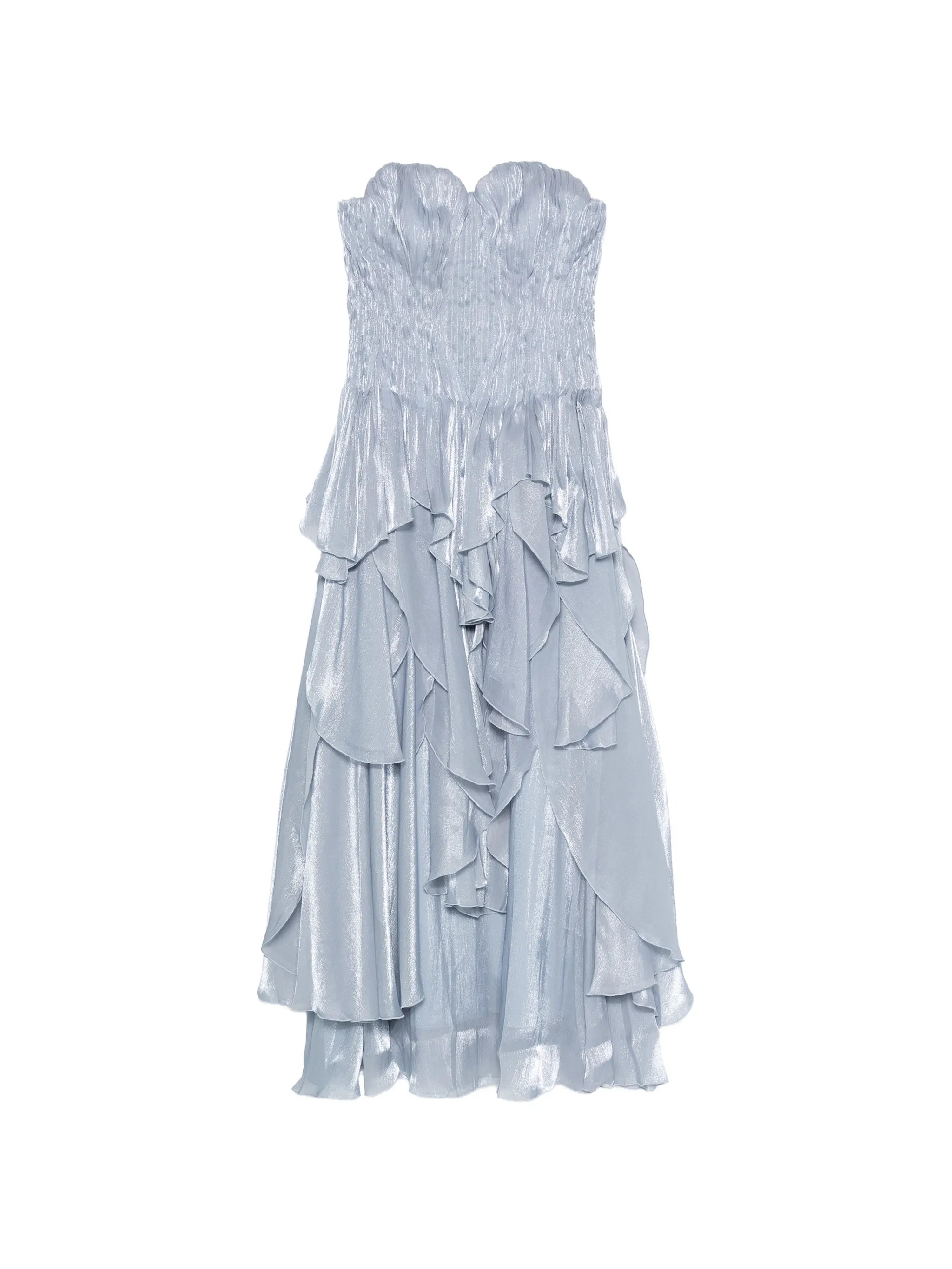 Gleam ruffled gown