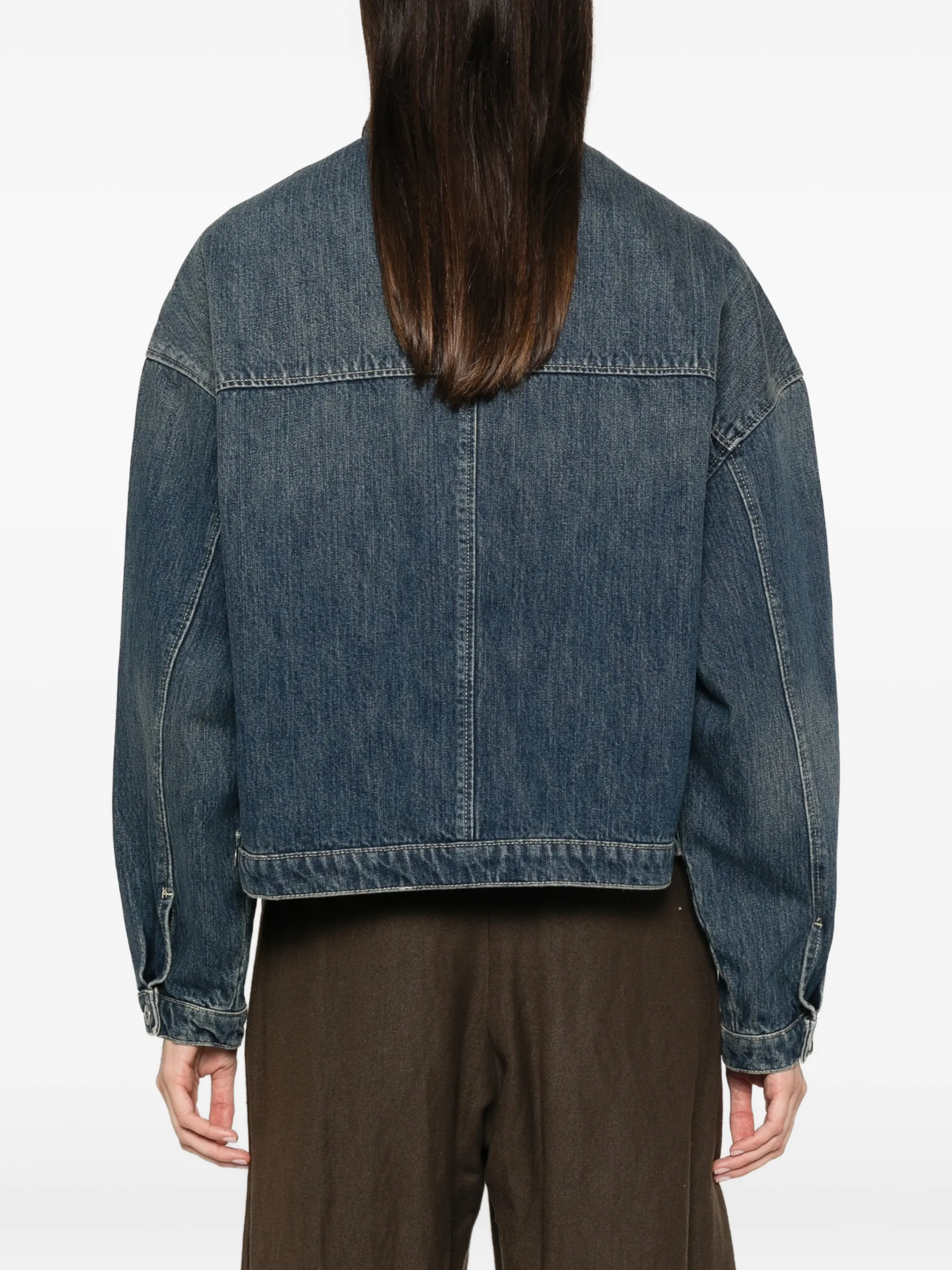 Lys belted denim jacket