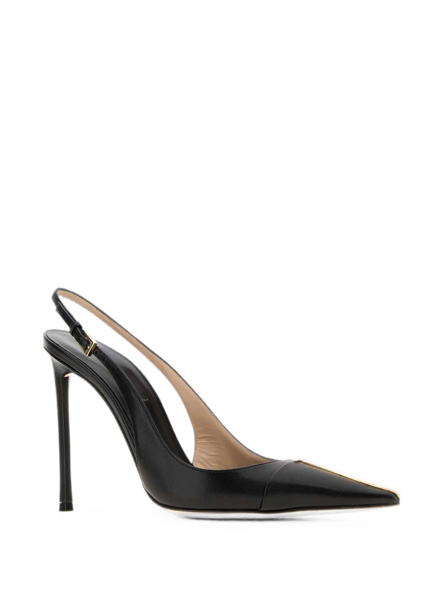 pointed-toe slingback pumps