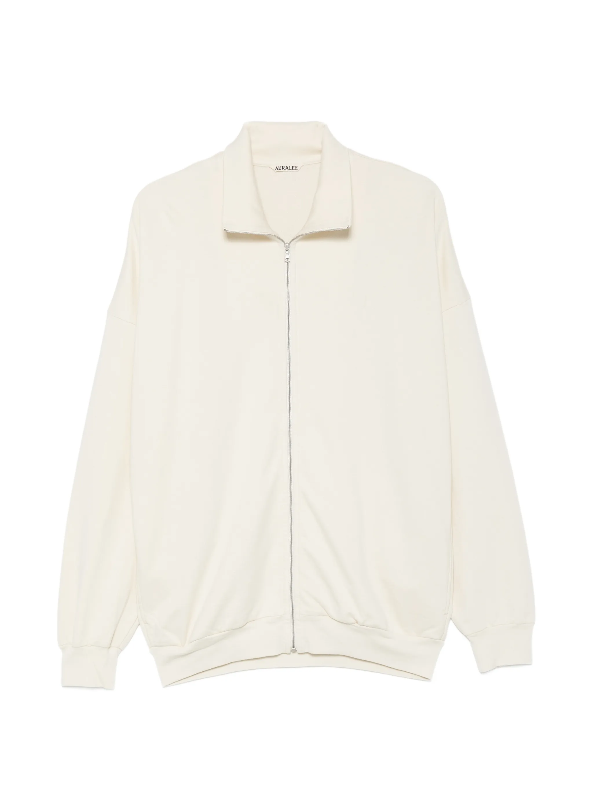 zip-up cotton sweater