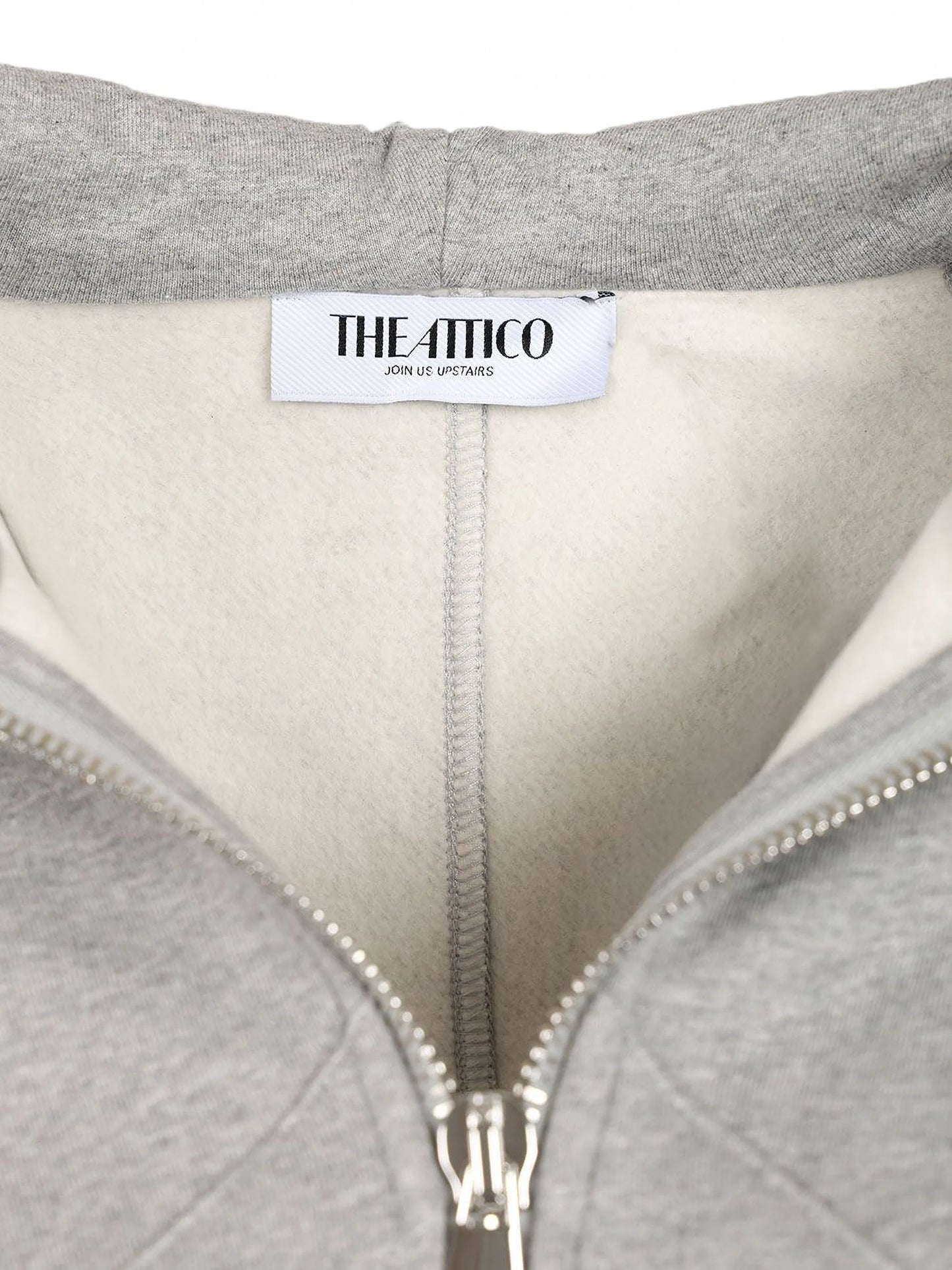 logo-embroidered zip-up hoodie