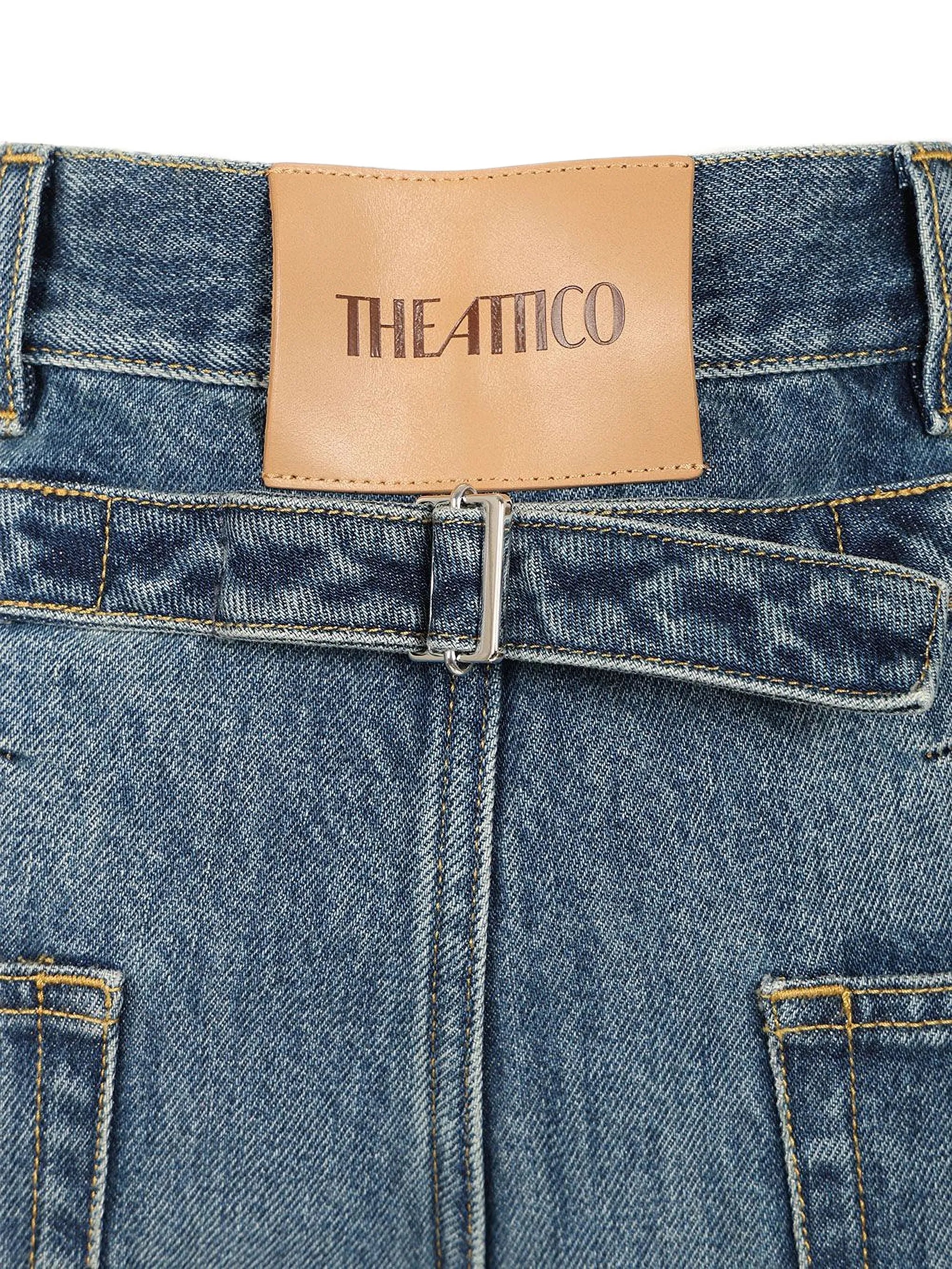washed-effect jeans