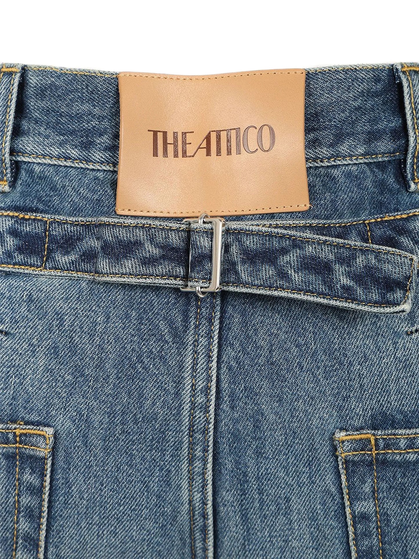 washed-effect jeans