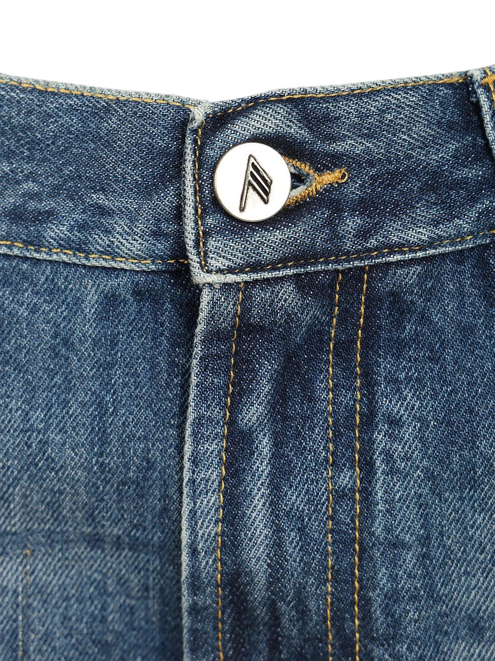 washed-effect jeans