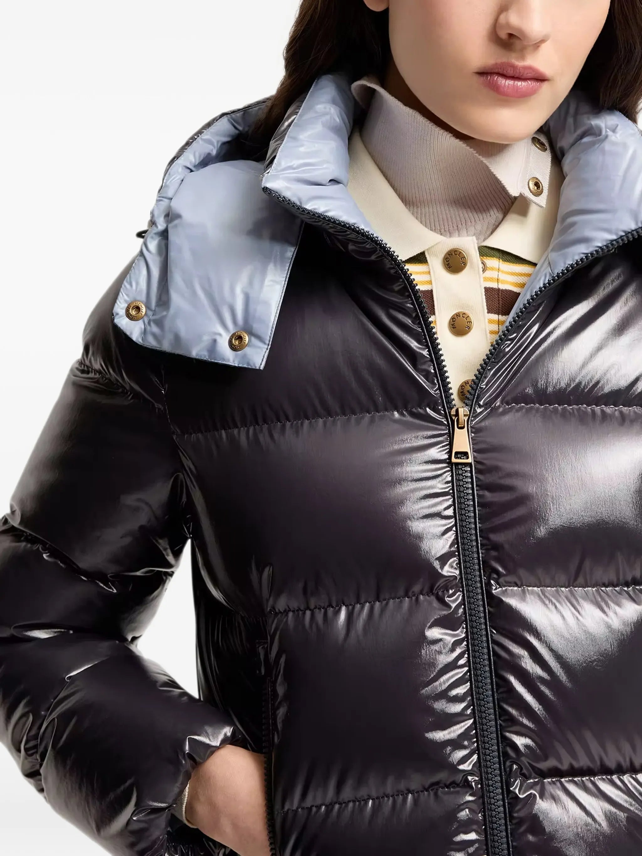 Niveole padded hooded jacket