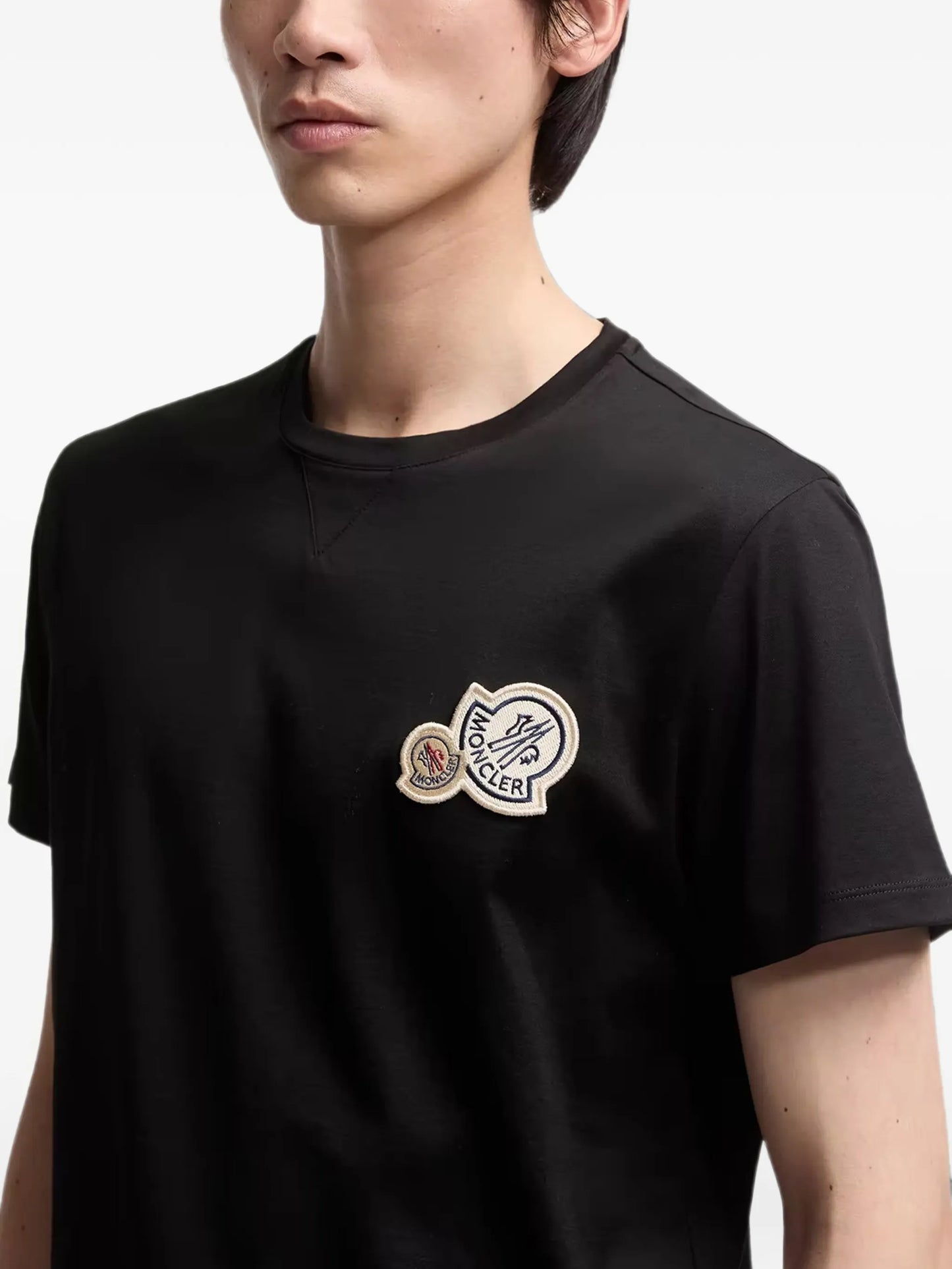 double logo-patch T-shirt