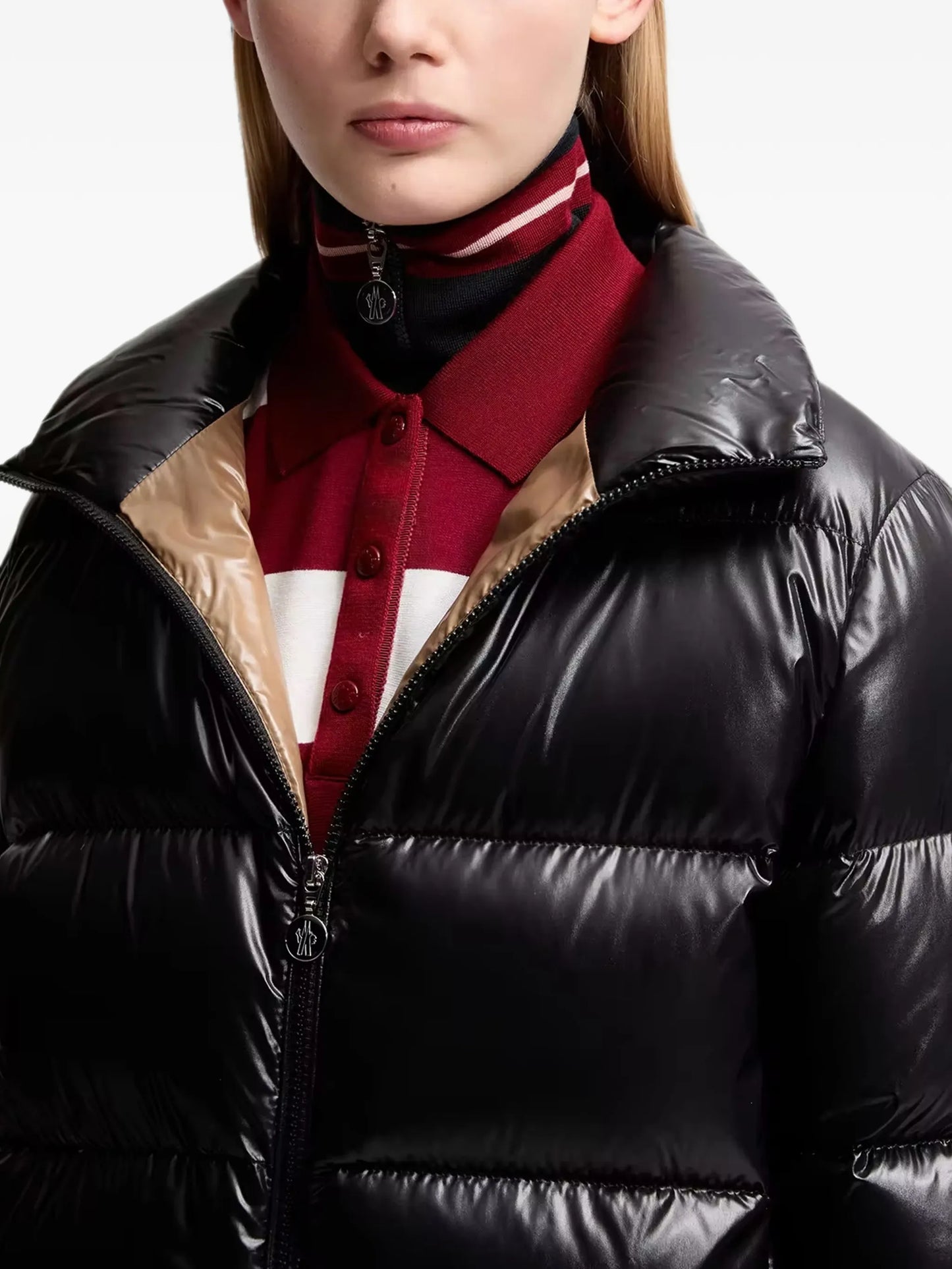Abbadia quilted logo-patch jacket