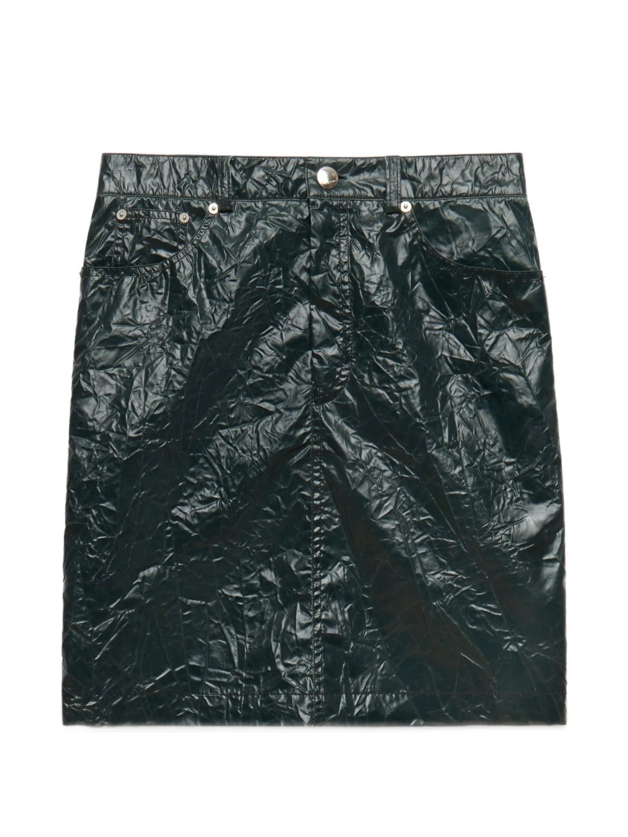 crinkled taffeta skirt