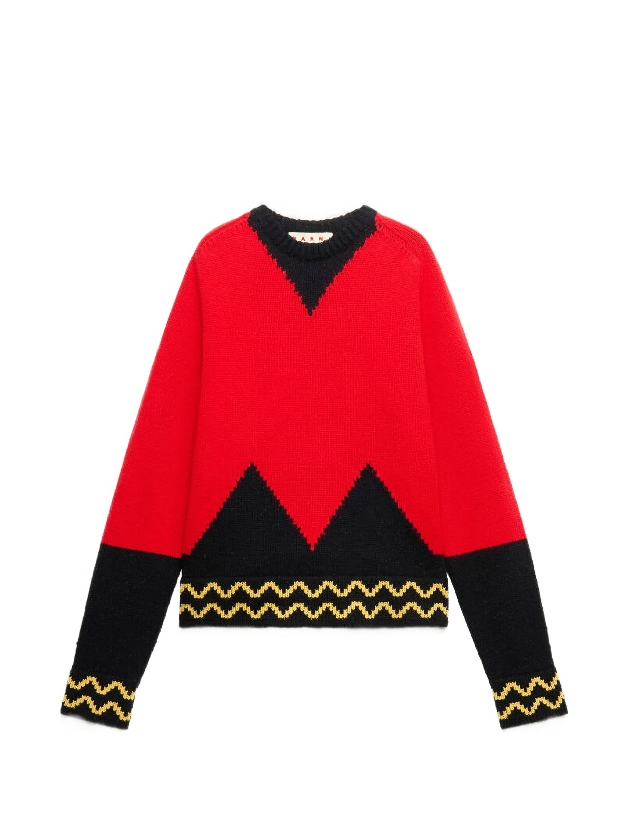 jacquard-print relaxed-fit sweater