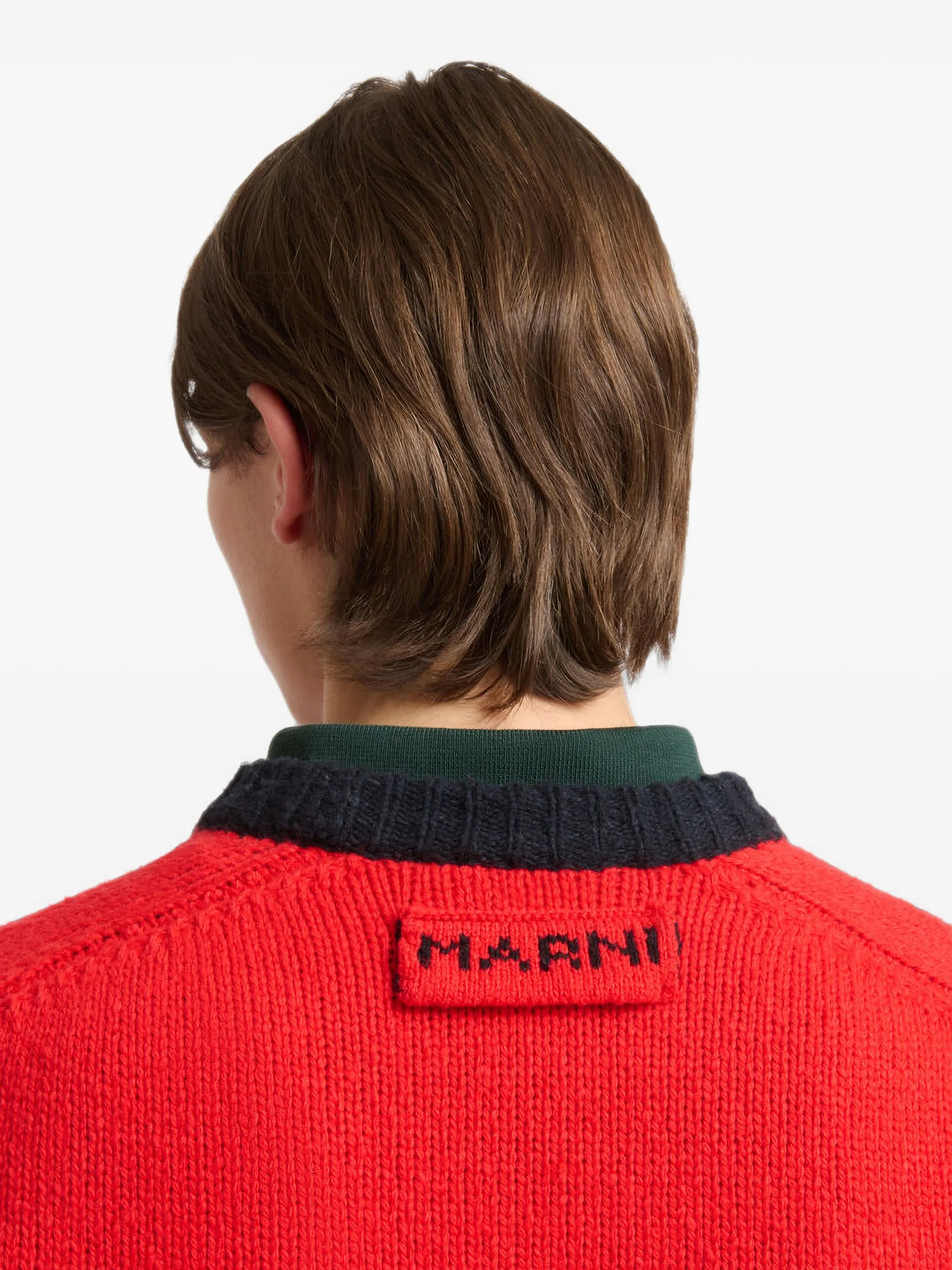 jacquard-print relaxed-fit sweater