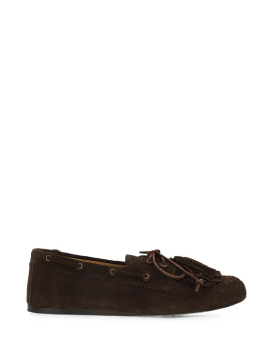 Fersi tassel-detail fringed boat shoes