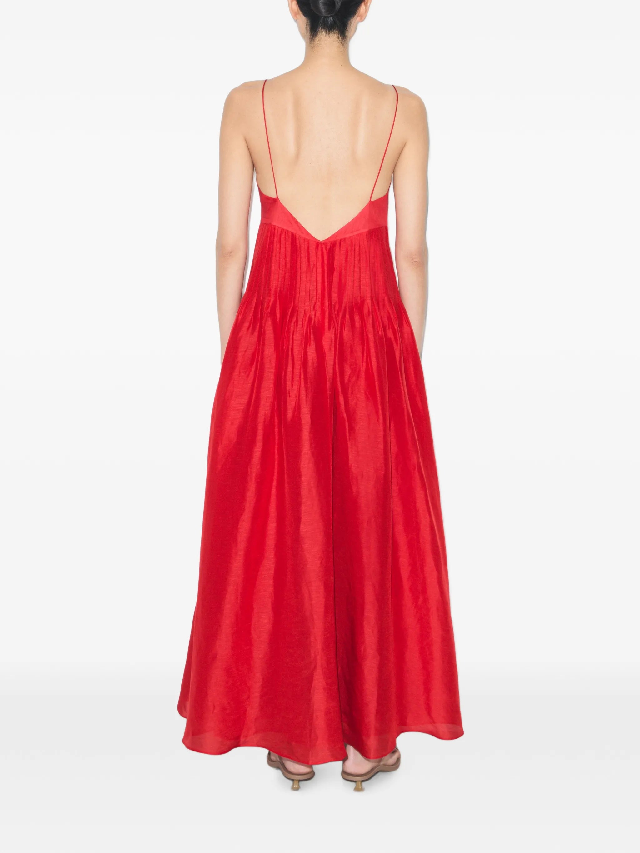 logo-detail maxi dress