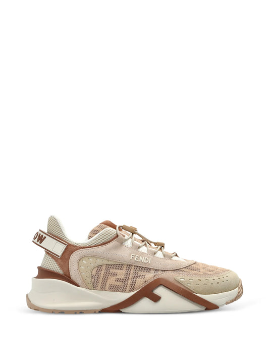 Flow leather-panelled sneakers