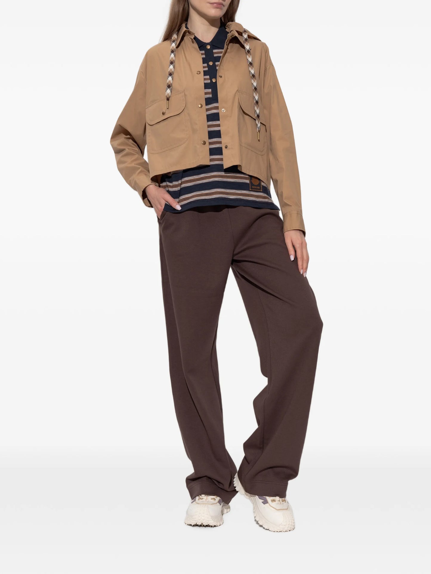 hooded cropped jacket