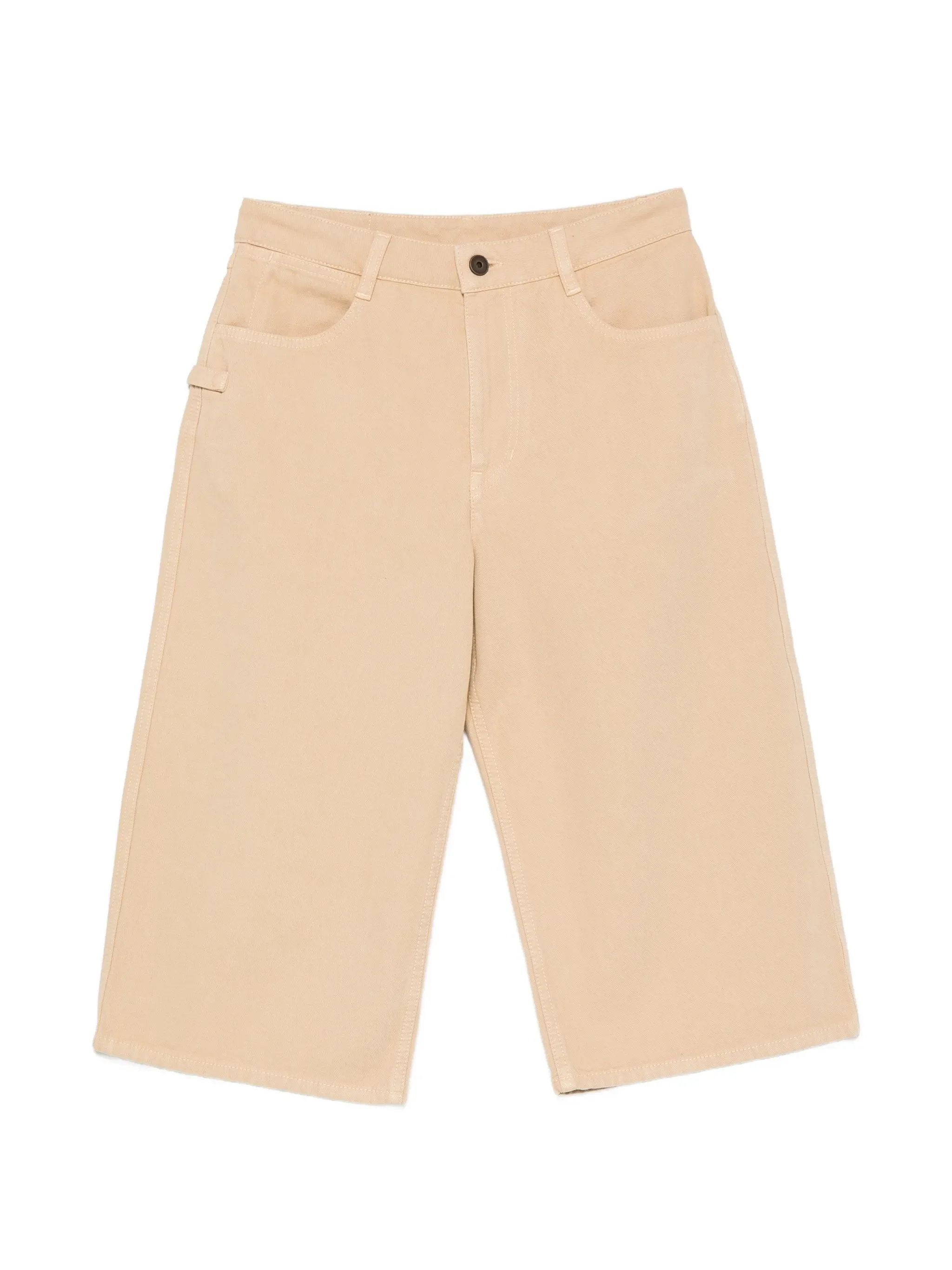 five-pocket bermuda shorts in heavy garment-dyed broken twill