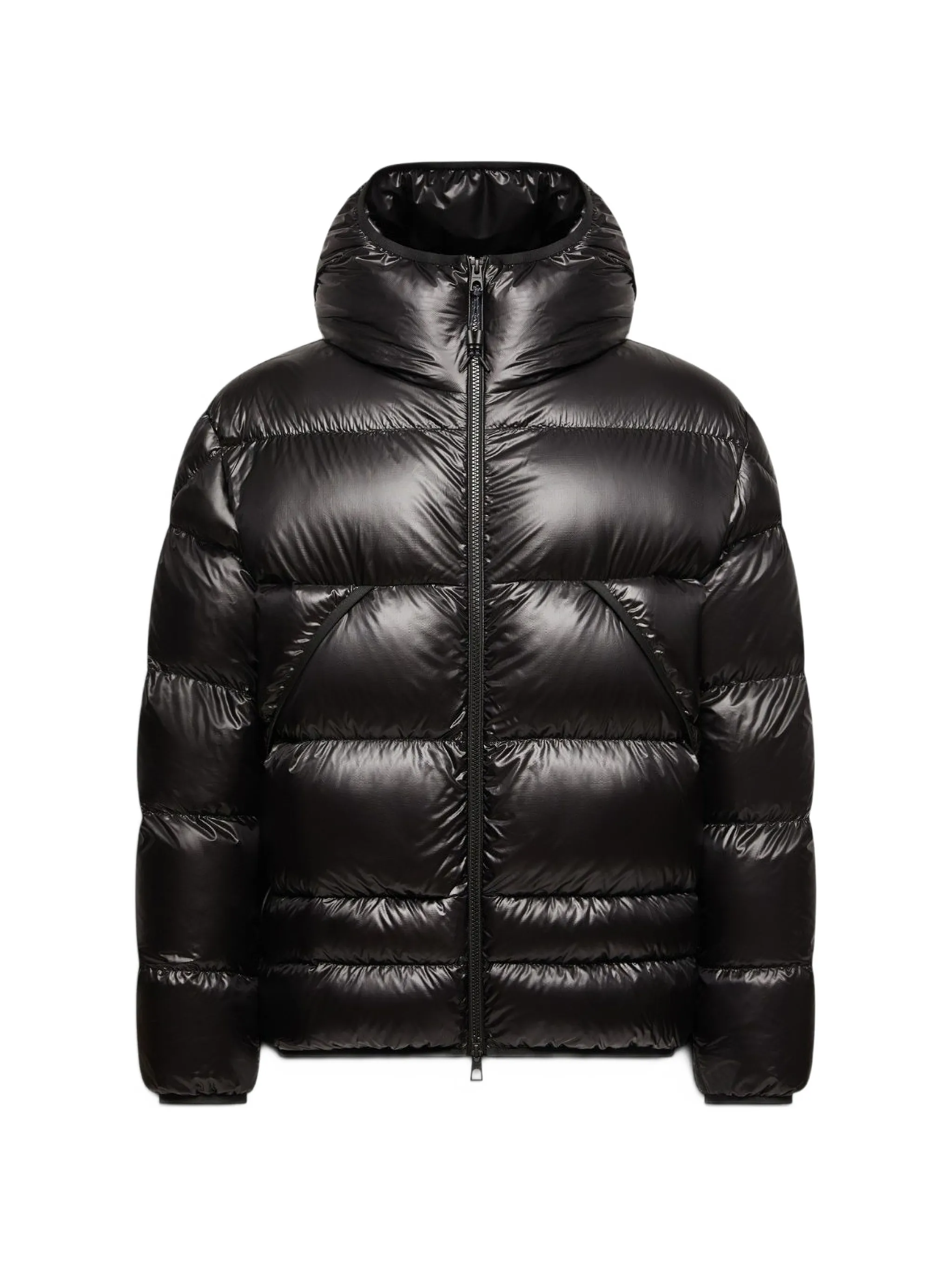 Anapo hooded mid-length down jacket
