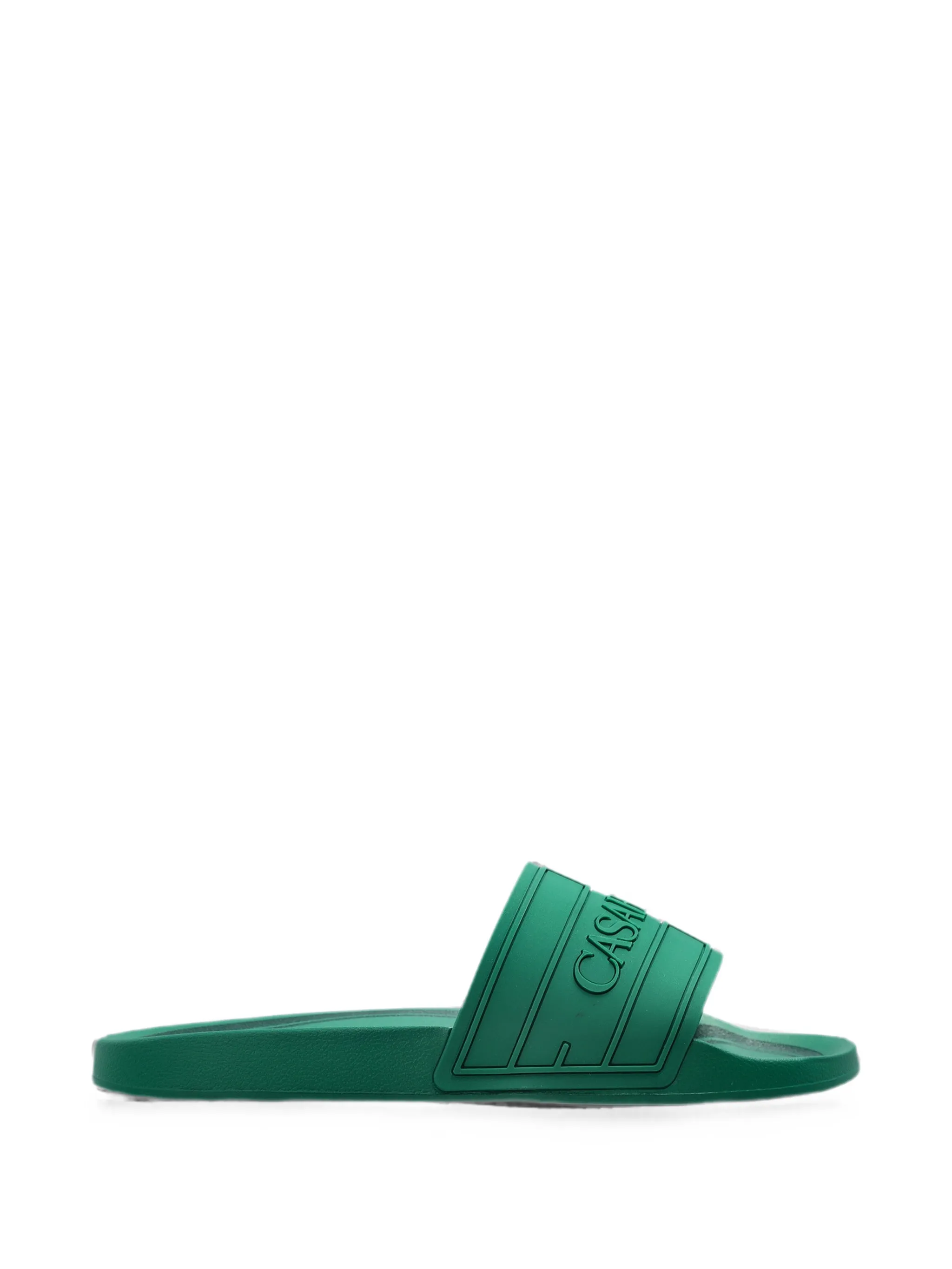 green logo pool slides