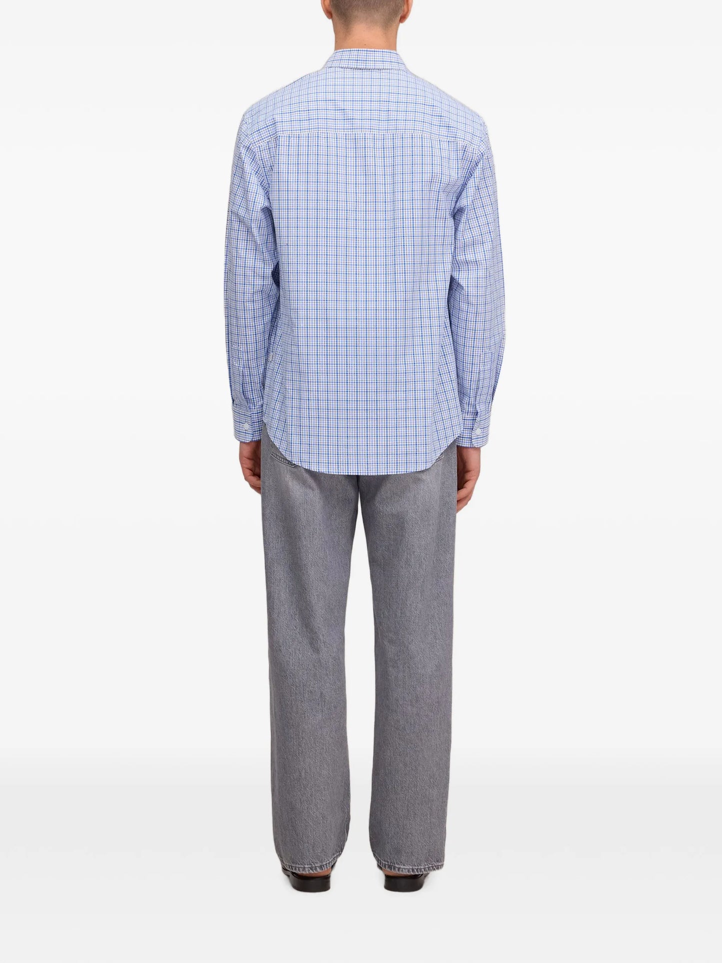 Quinsy check-pattern long-sleeve shirt