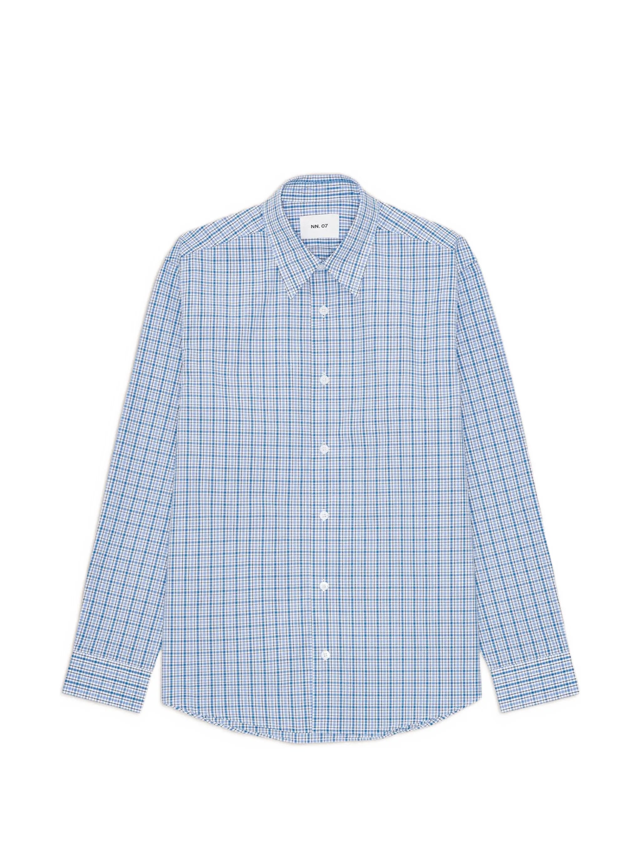 Quinsy check-pattern long-sleeve shirt