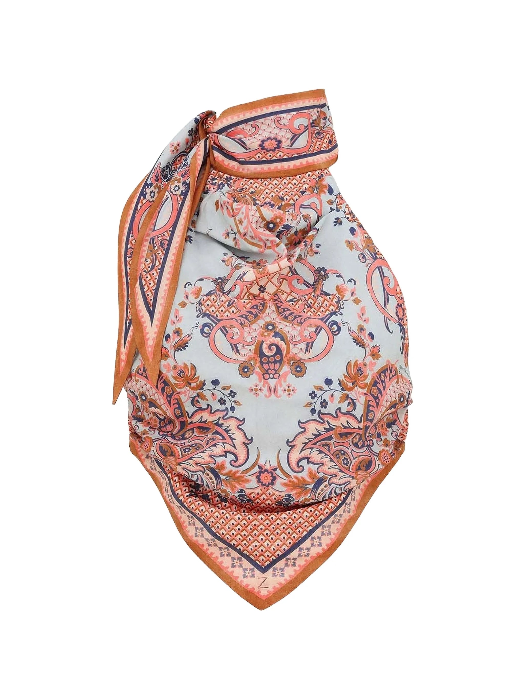 paisley-print silk top