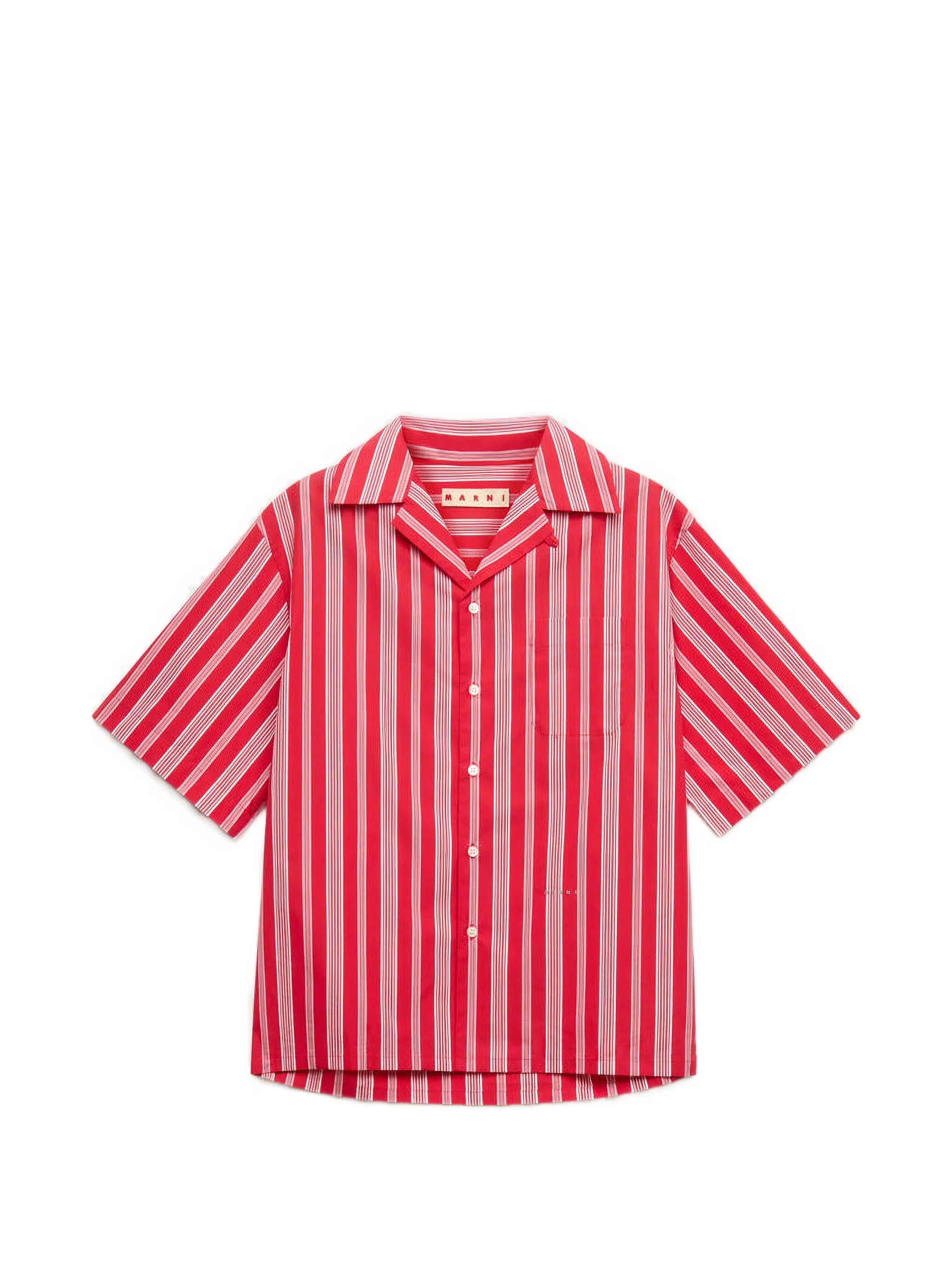striped poplin shirt