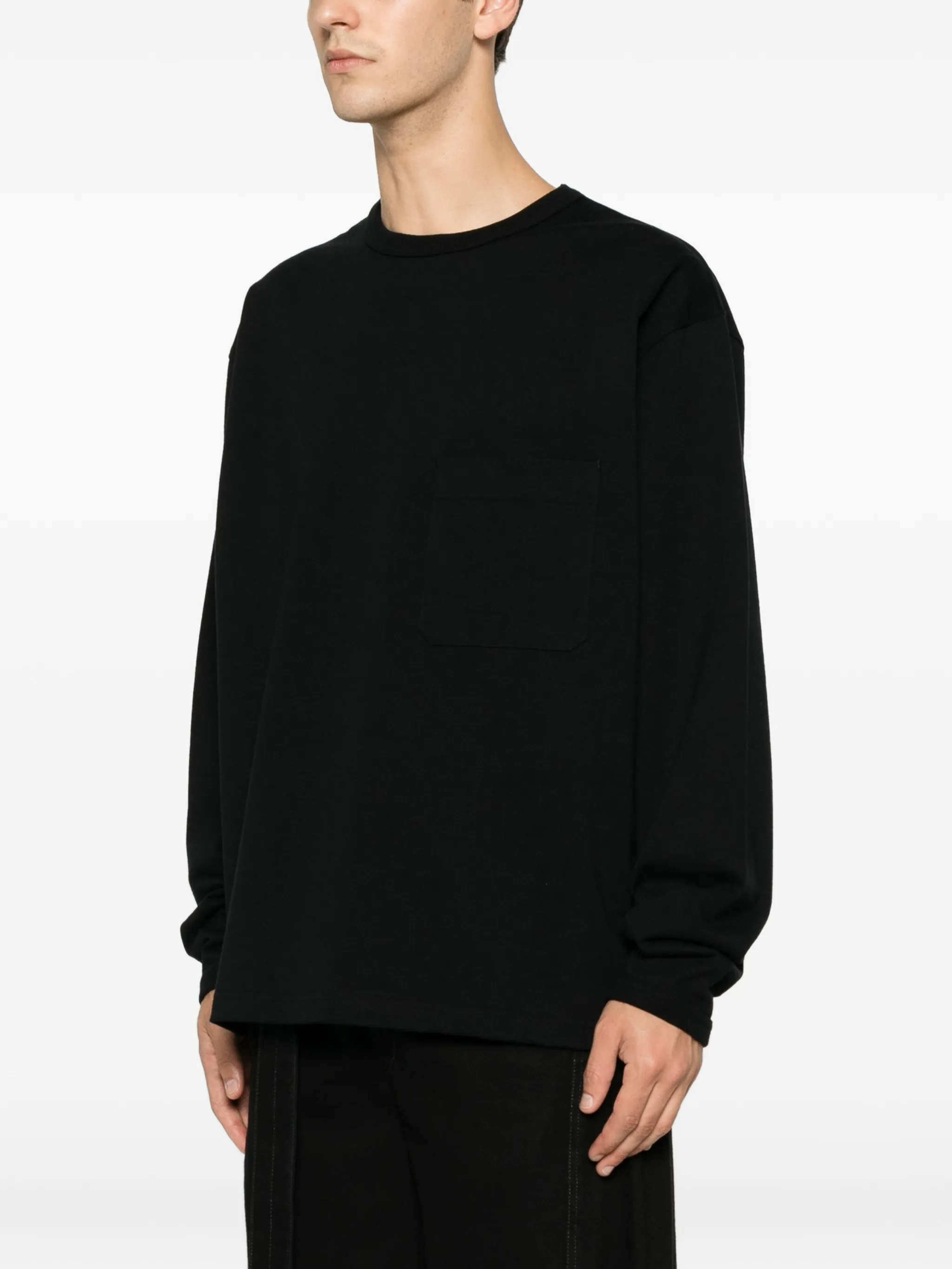 chest-pocket sweatshirt