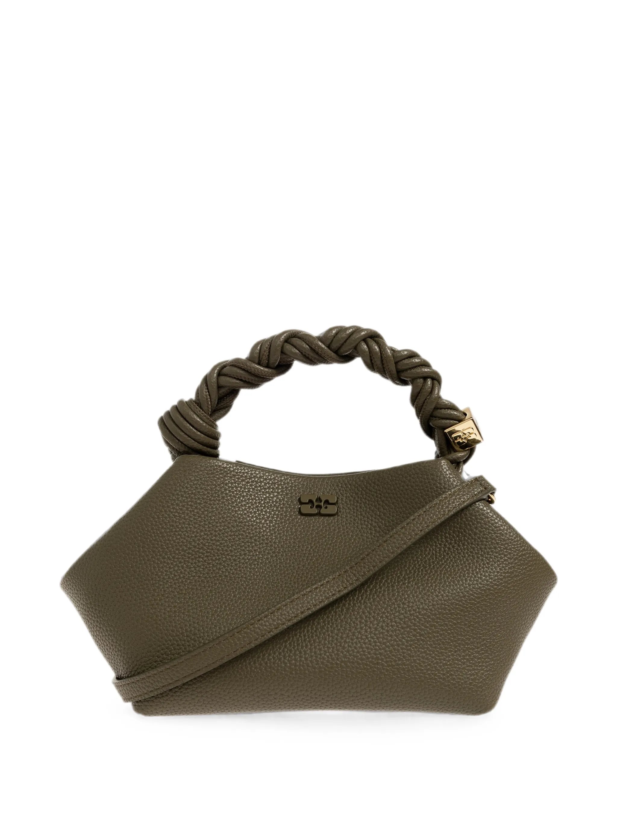 small Bou twisted-handle logo-plaque tote bag