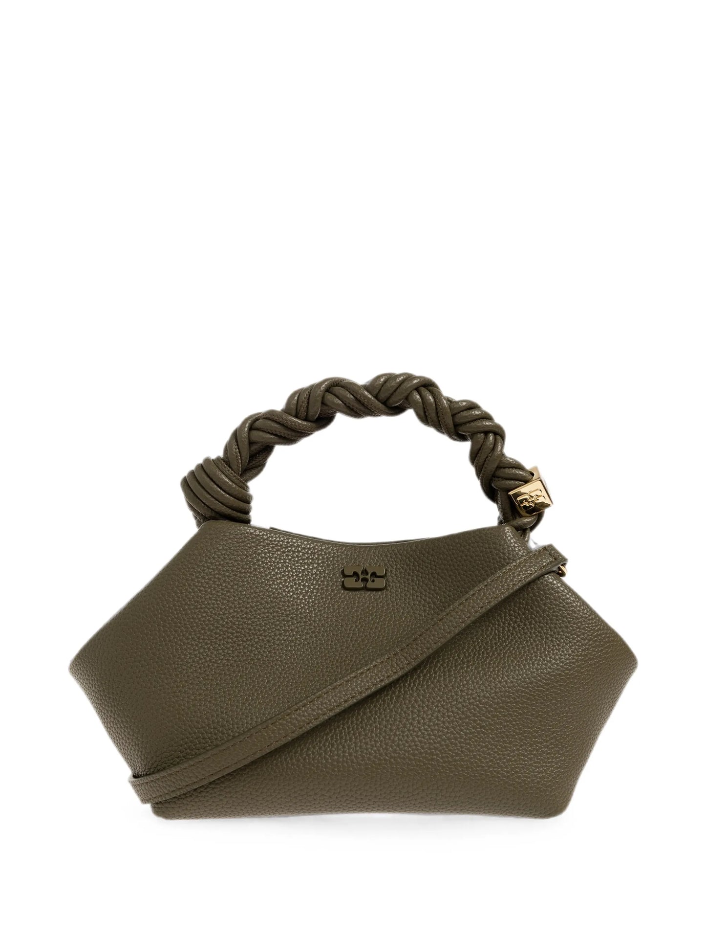 small Bou twisted-handle logo-plaque tote bag