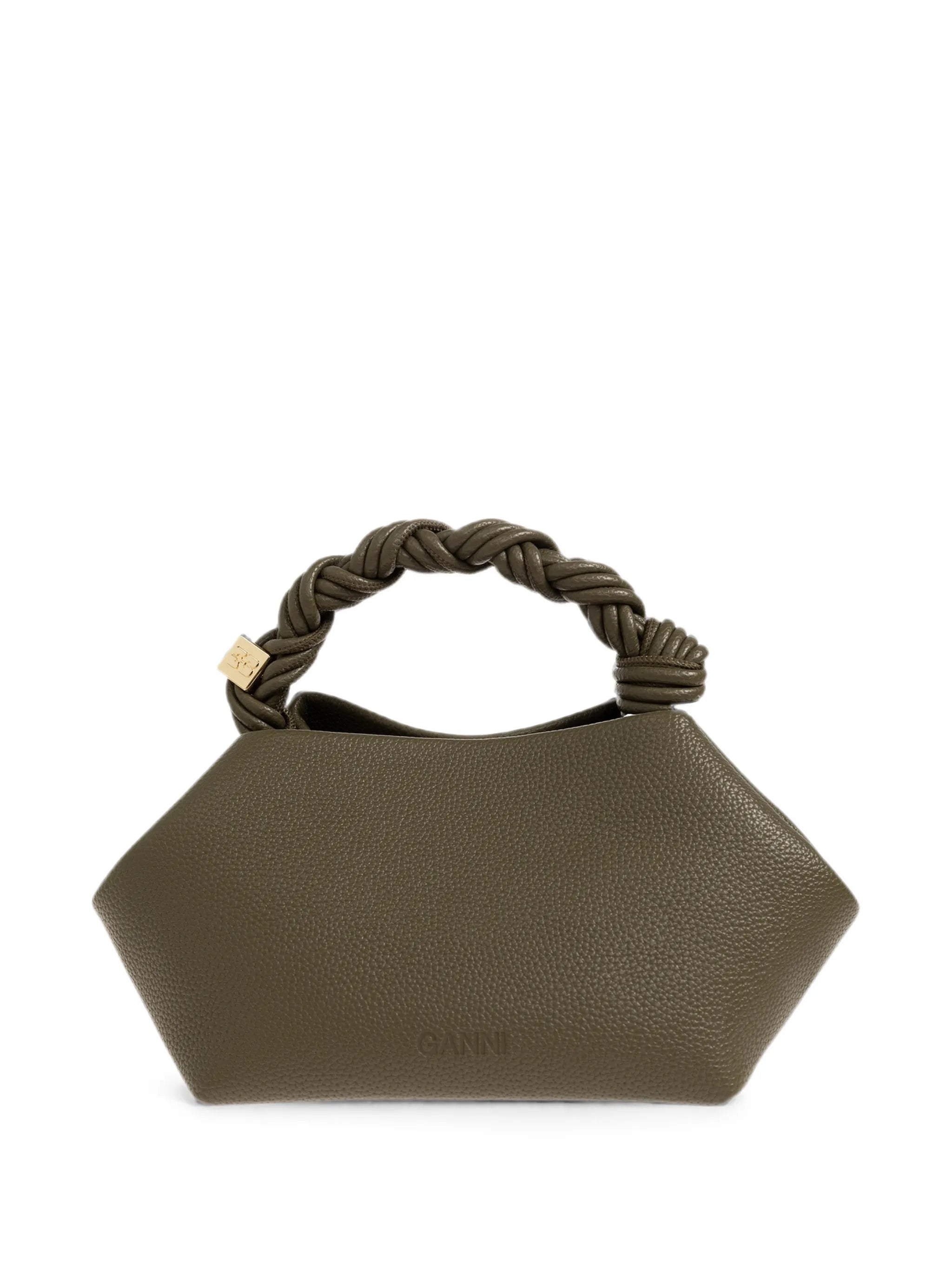 small Bou twisted-handle logo-plaque tote bag
